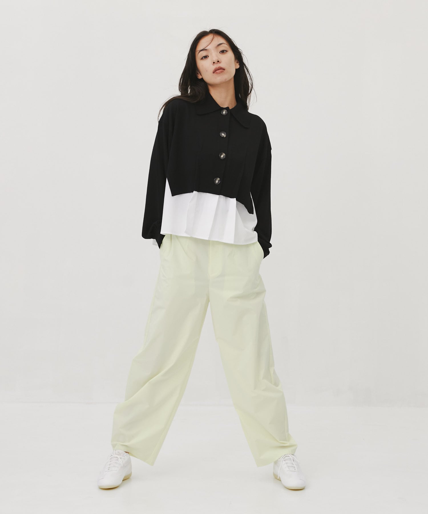 FAKE-LAYERED CARDIGAN ENFOLD