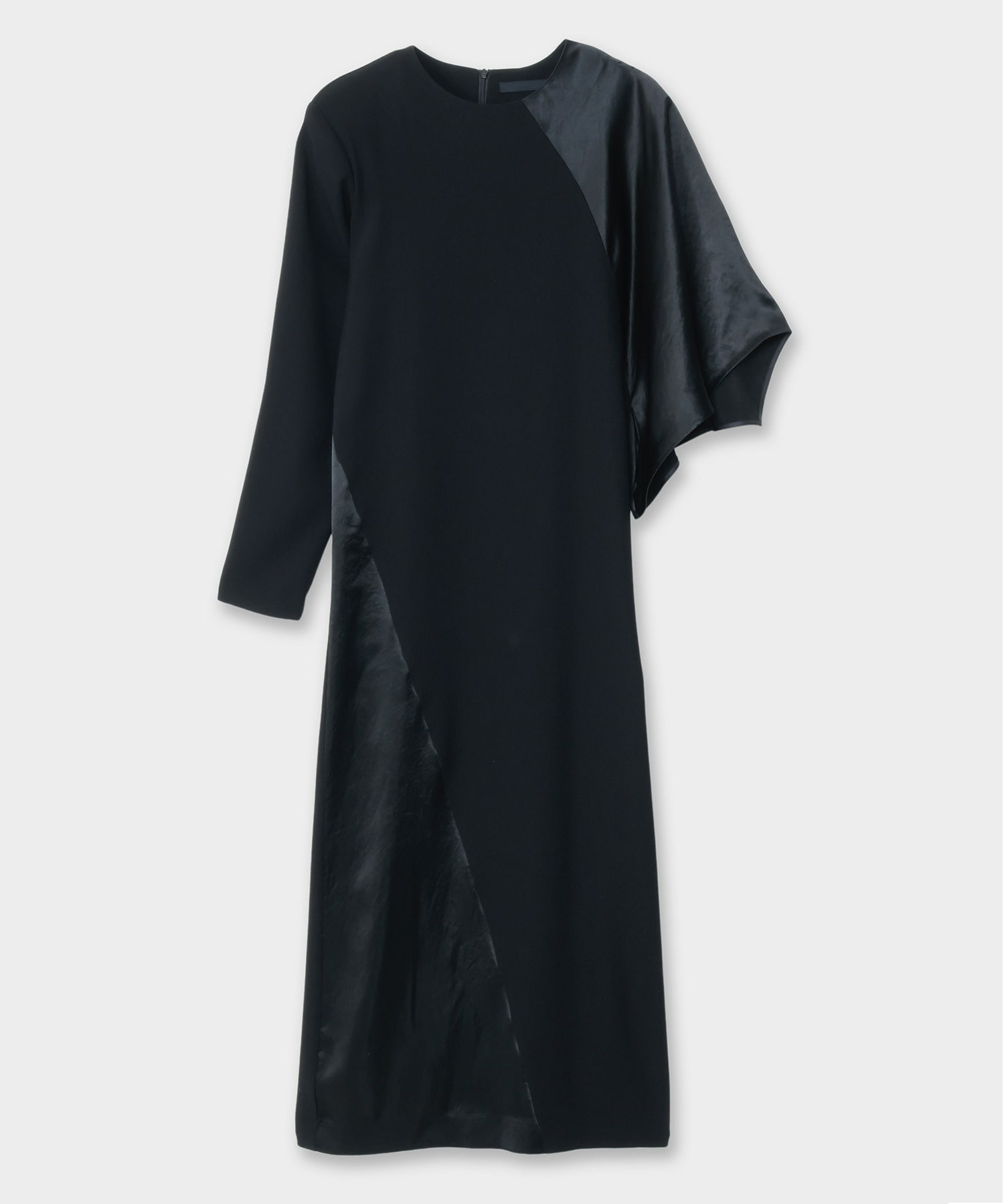 BLACK FORMAL ASYMMETRY DRESS CINOH