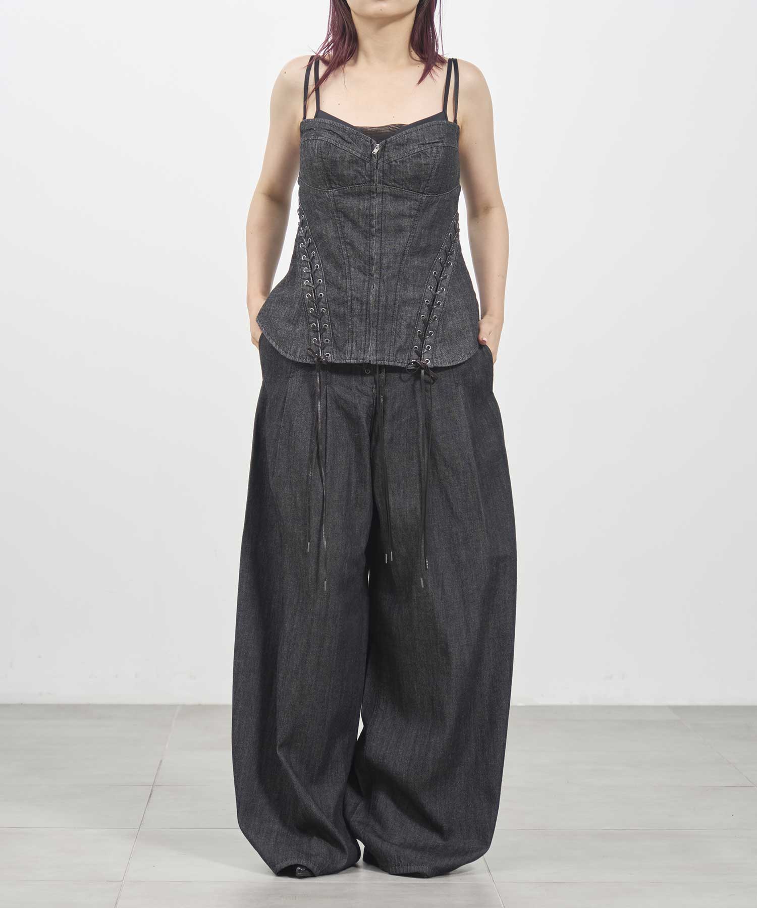 Lace up denim bustier｜FETICO（フェティコ）公式通販｜THE