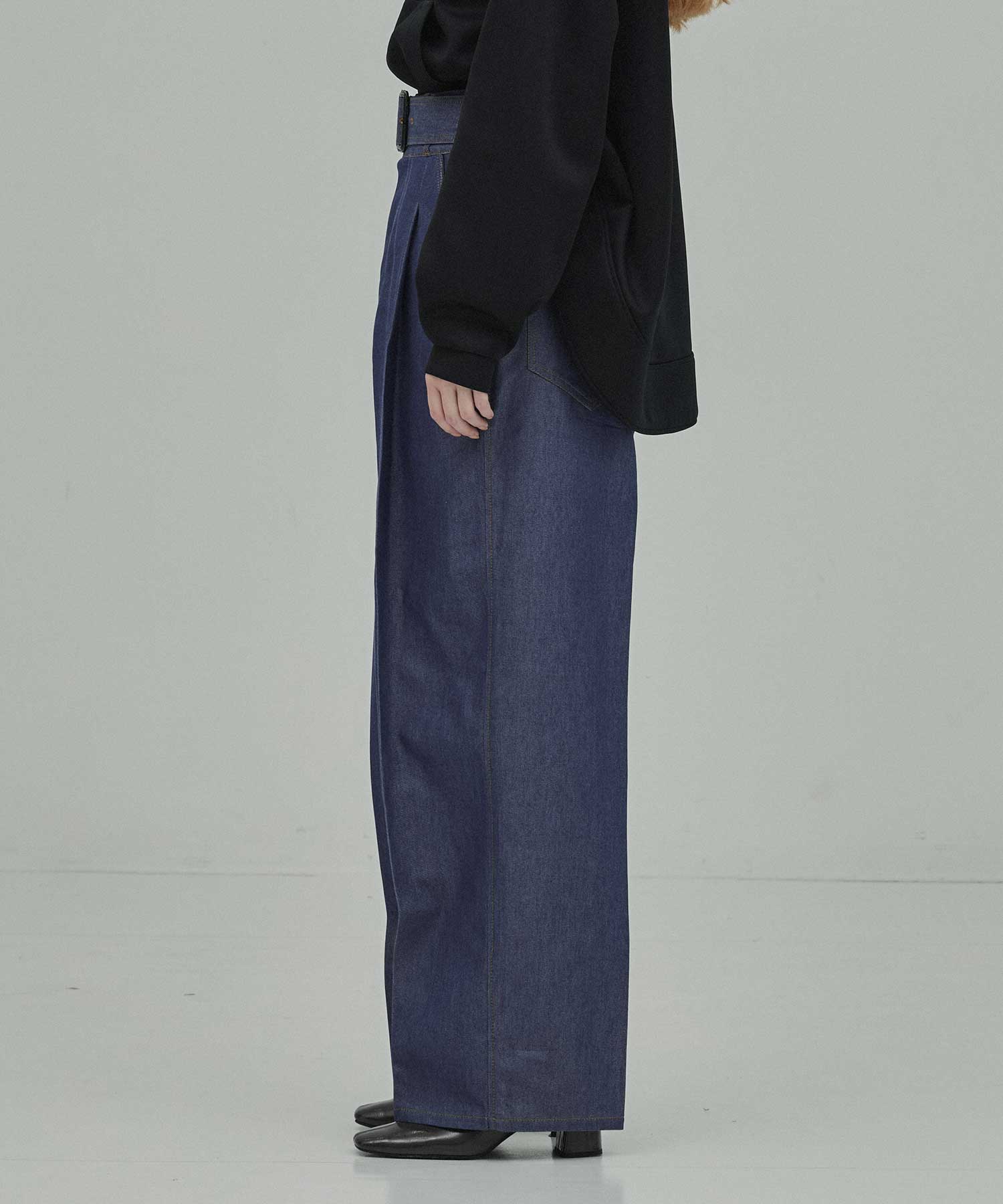 THE BELTED WIDE DENIM THE RERACS