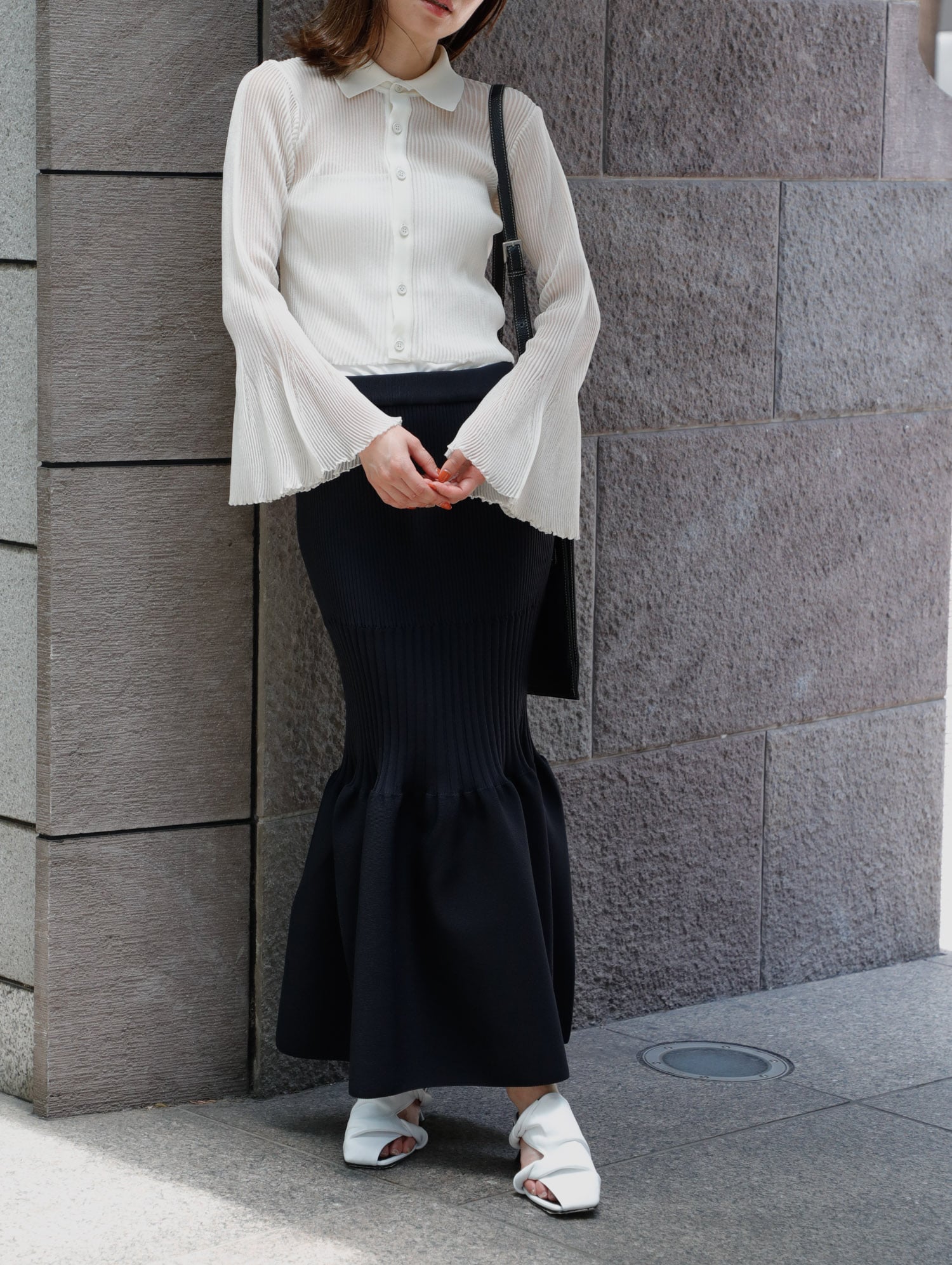 FLUTED MERMAID SKIRT CFCL