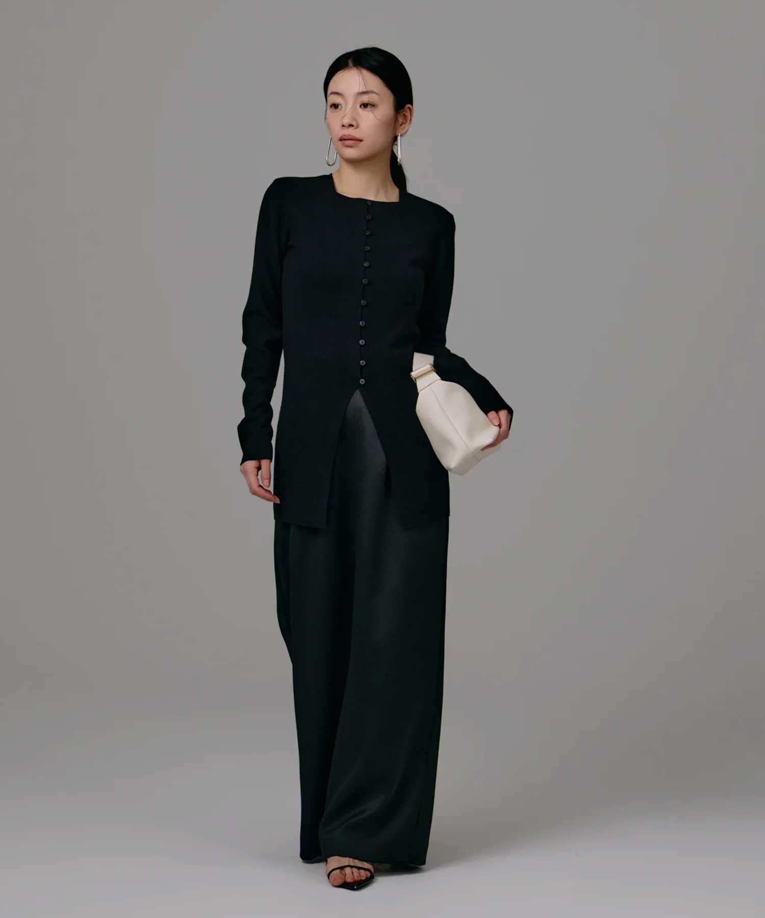 satin pencil skirt Louren