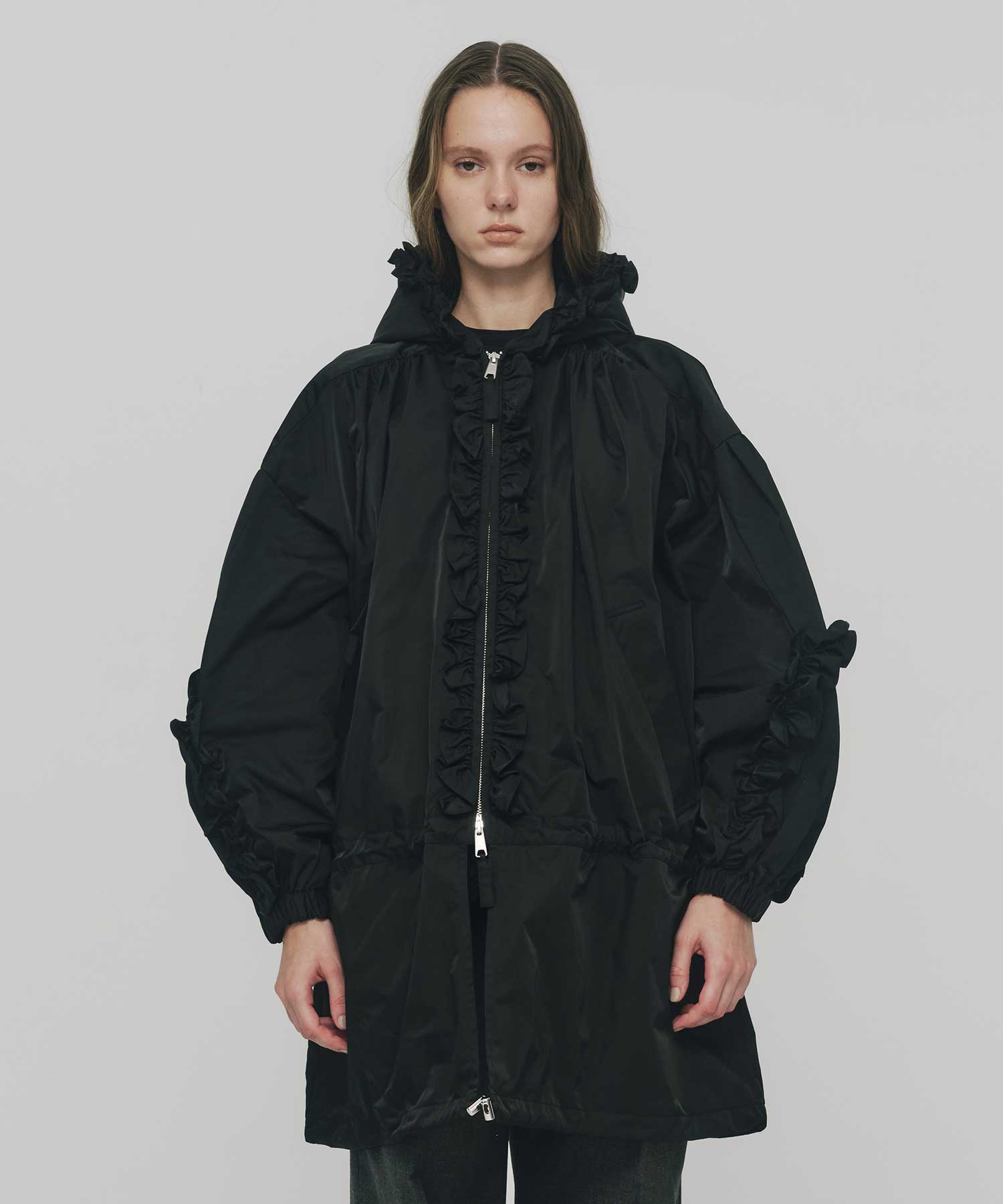 enfold ブルゾン FRILL BLOUSON(36 BLACK): ENFOLD: WOMENS｜THE TOKYO ONLINE STORE
