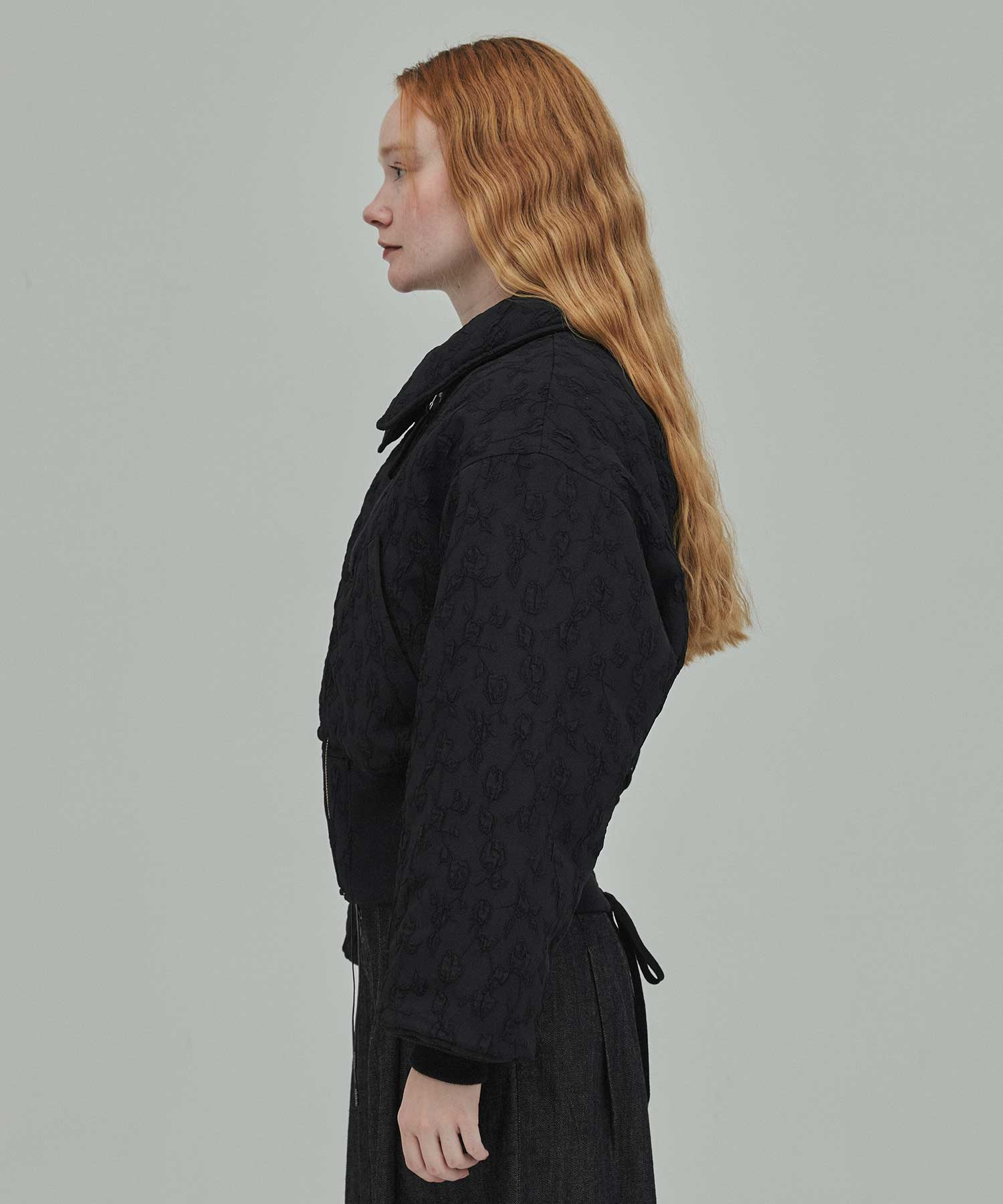 Floral jacquard bomber jacket FETICO