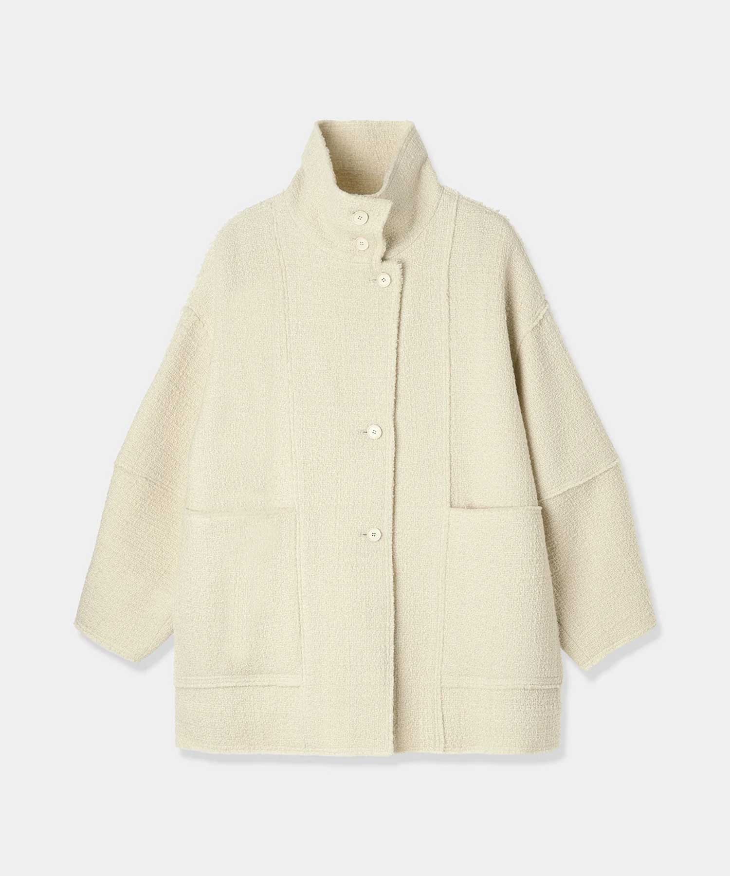 tweed half coat Louren