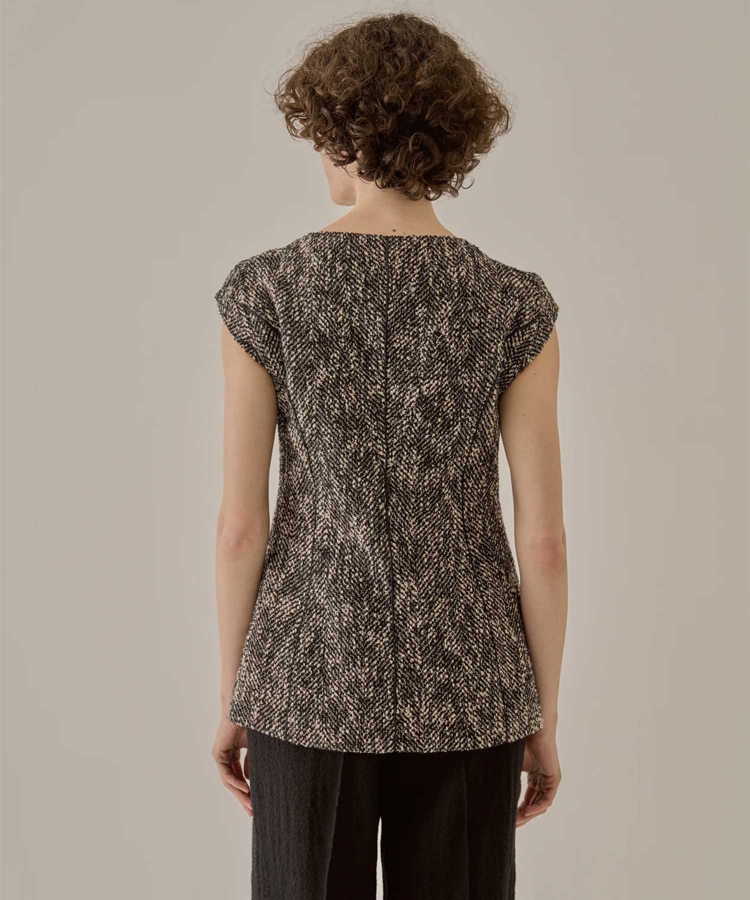 Sesilia tweed jacket BKWH AKIRANAKA