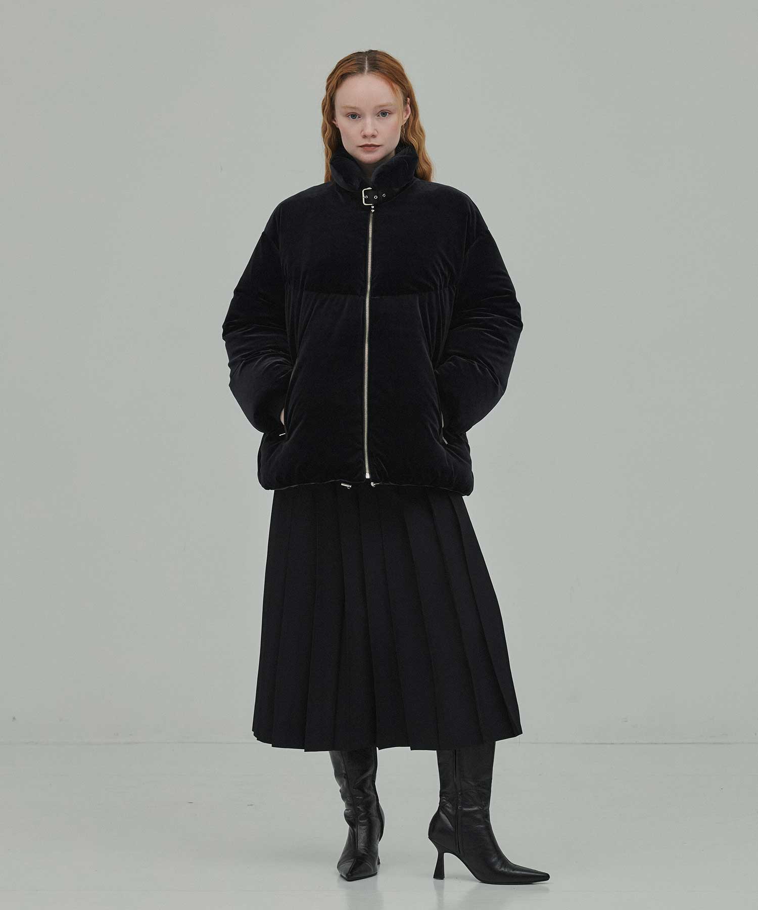 Velour down coat FETICO