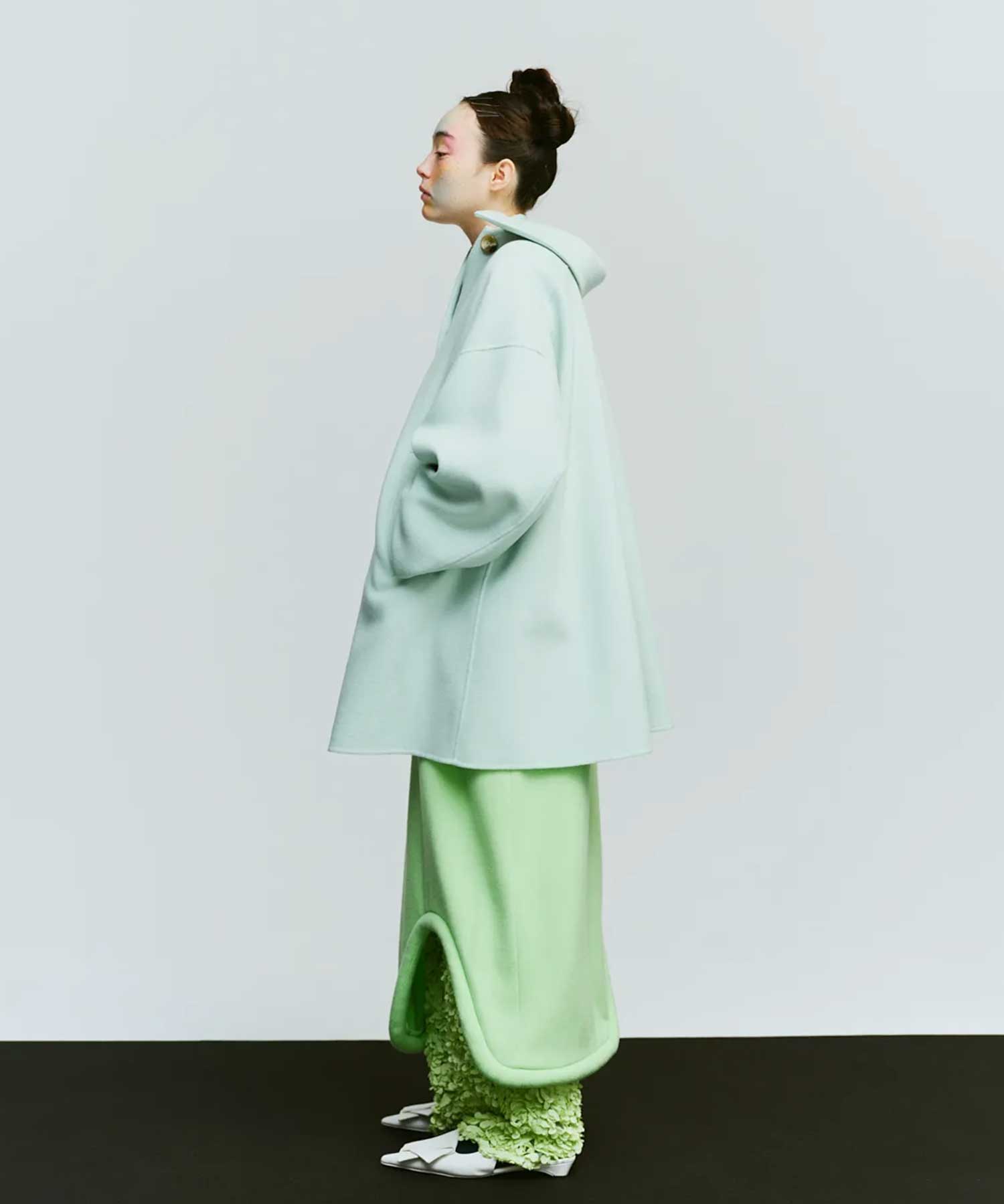 NAPE SOUTIEN-COLLAR COAT ENFOLD