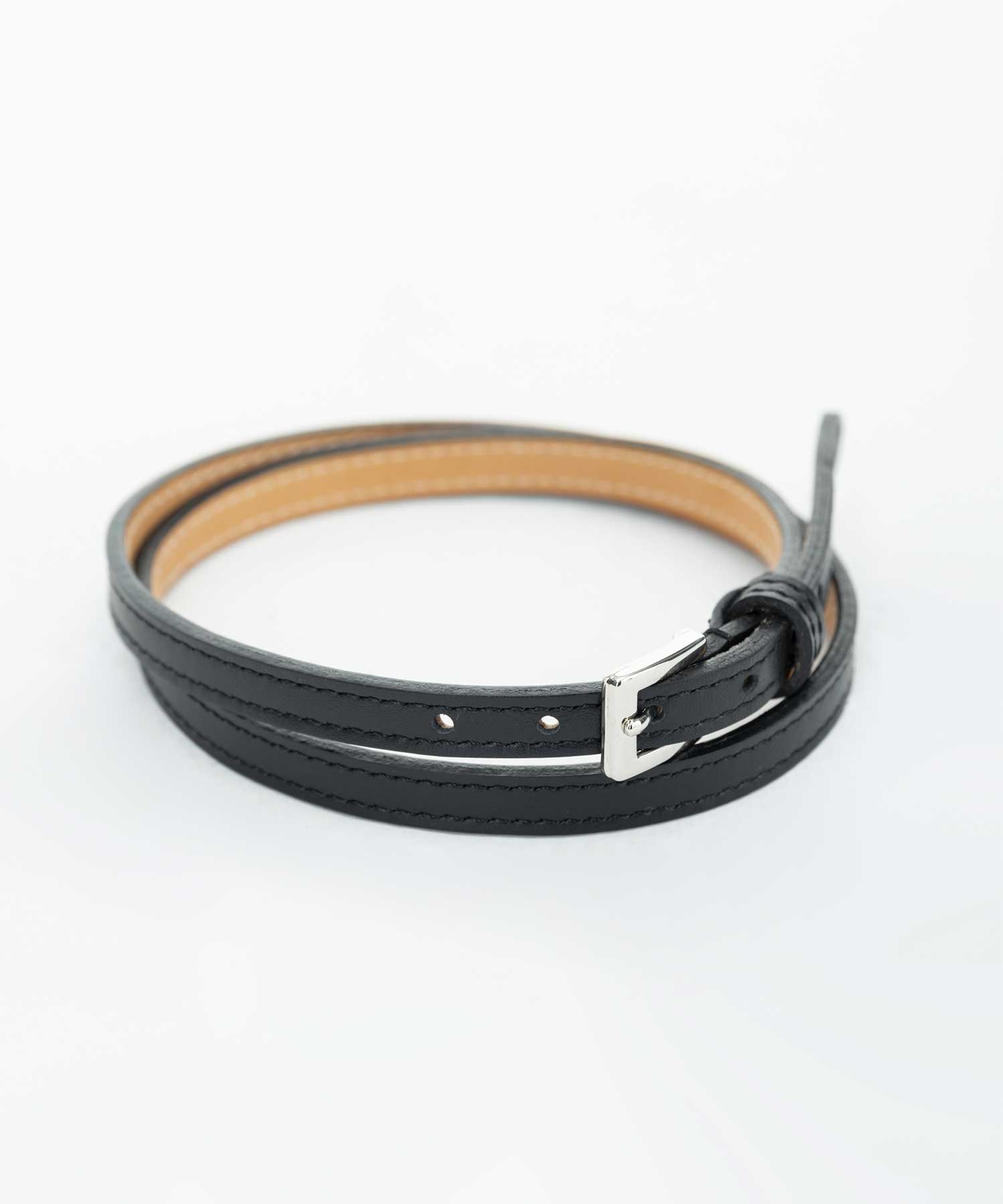 Leather skinny choker FETICO