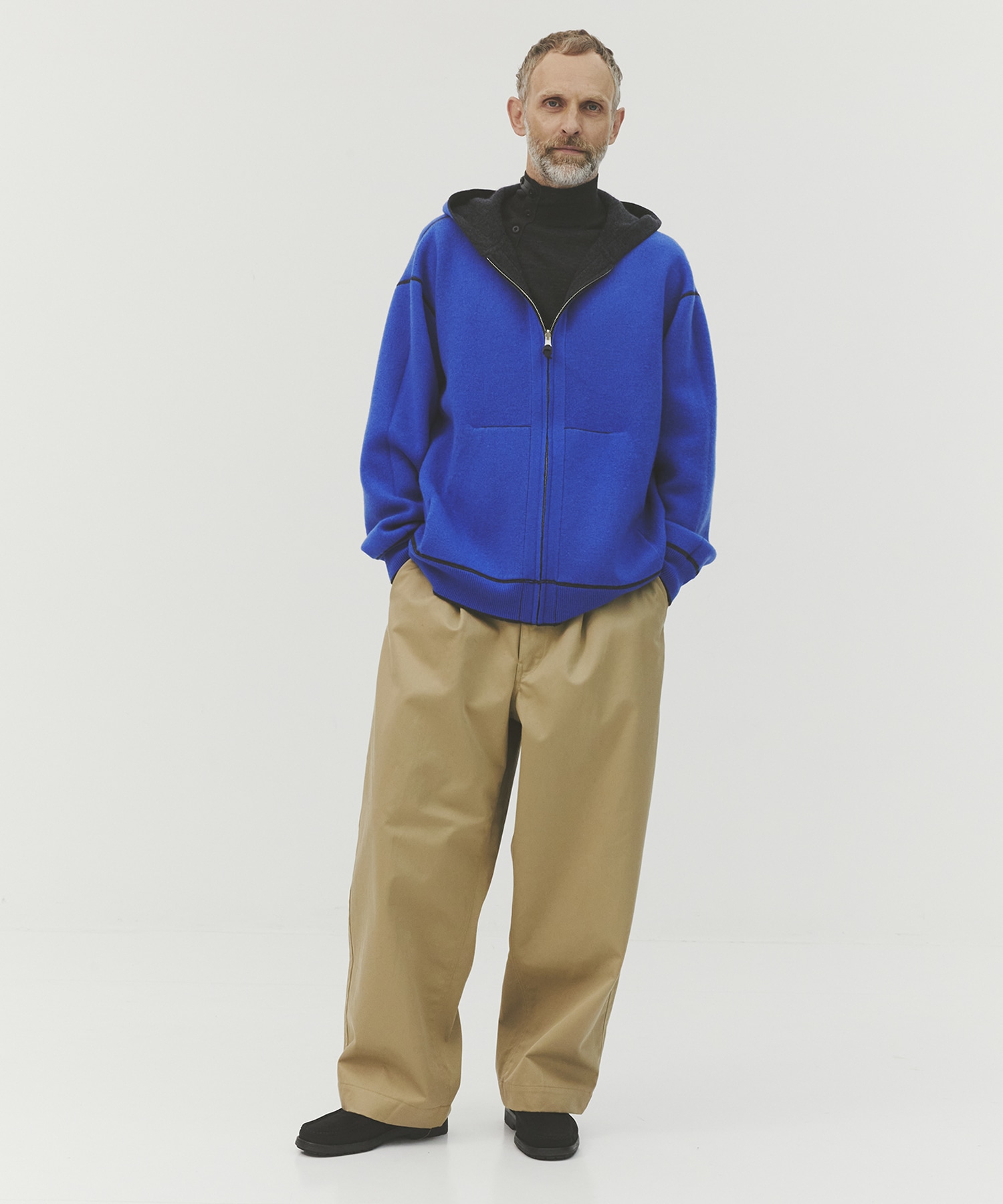 CASHMERE REVERSIBLE ZIP UP HOODIE THE TOKYO