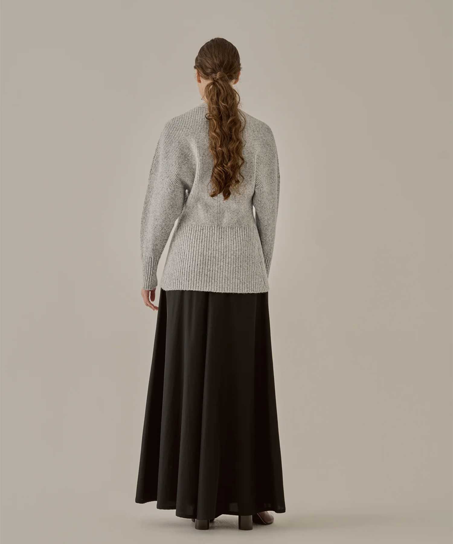 Greer melange knit cardigan AKIRANAKA