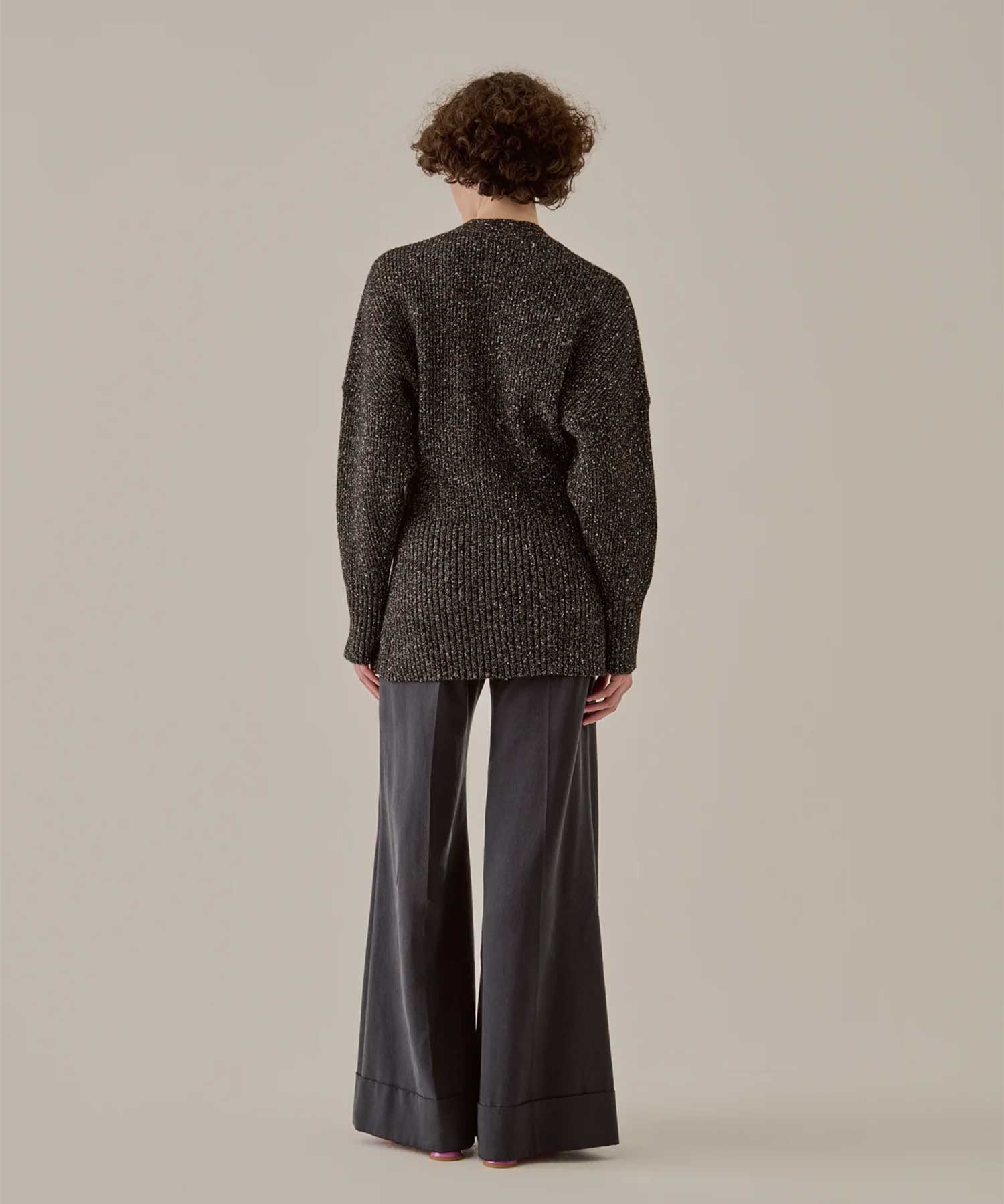 Greer melange knit cardigan AKIRANAKA