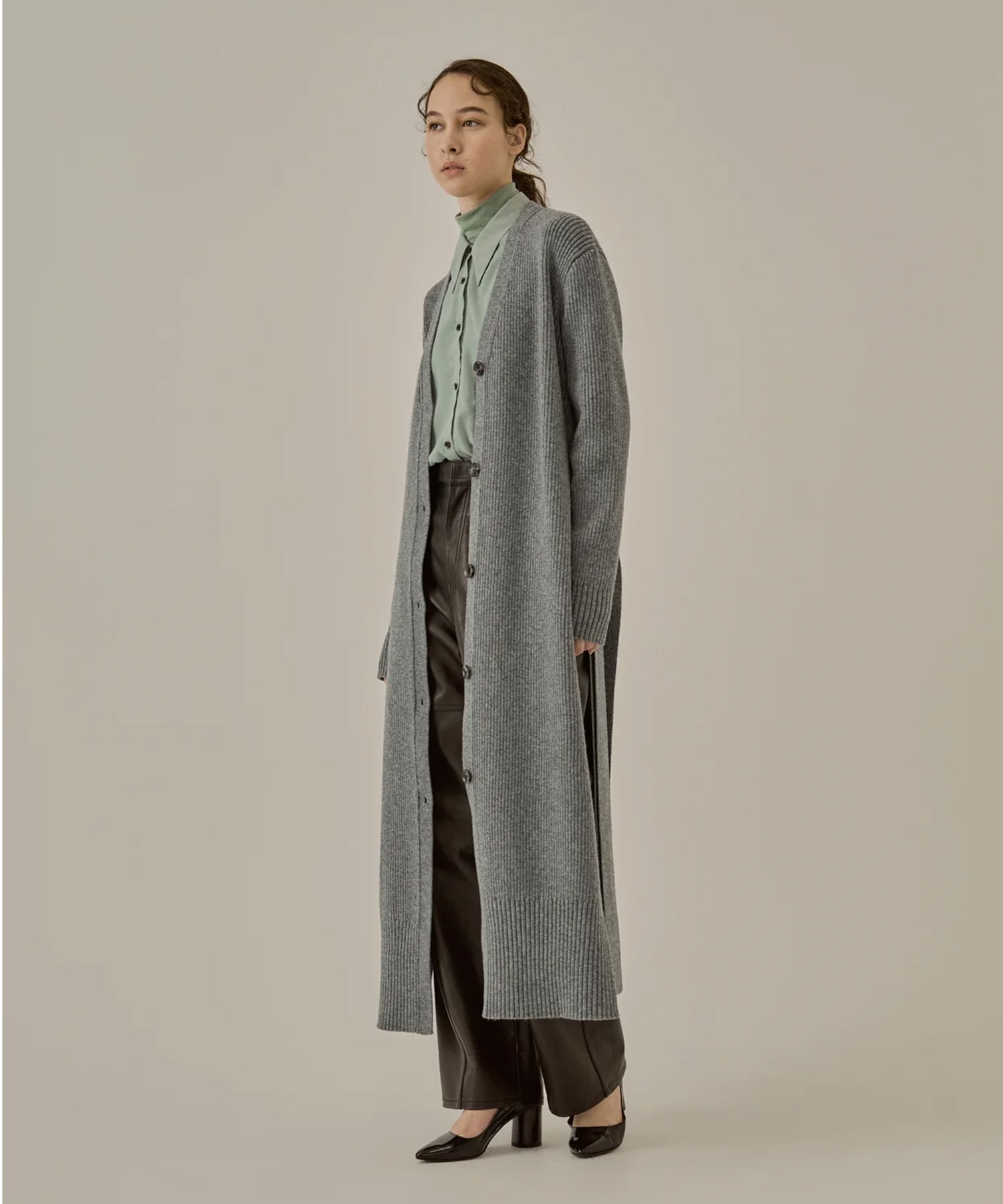Margo long knit cardigan AKIRANAKA