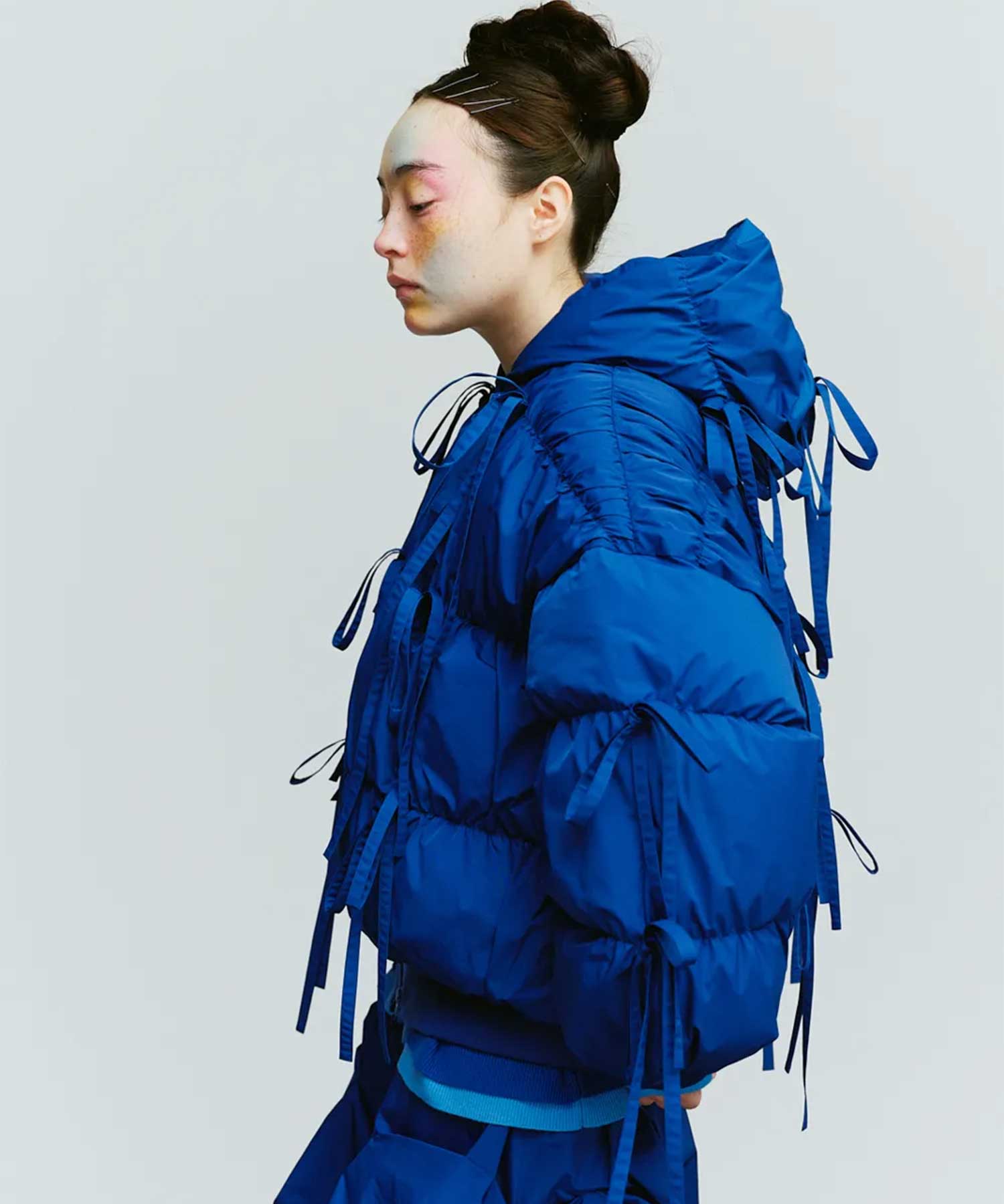 RIBBON DOWN-JAKET ENFOLD