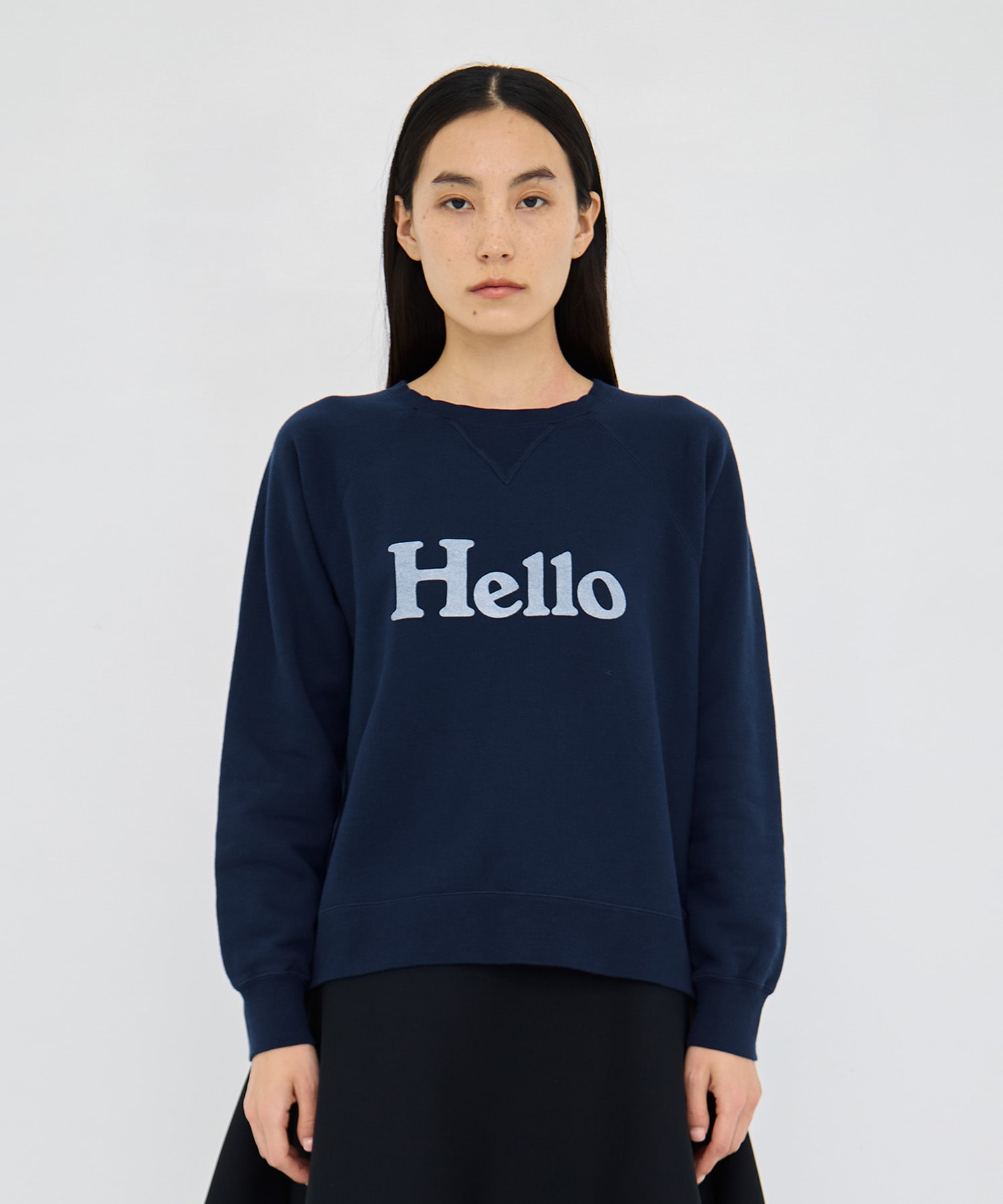 HELLO SWEAT L/S URAKE DYED MADISONBLUE