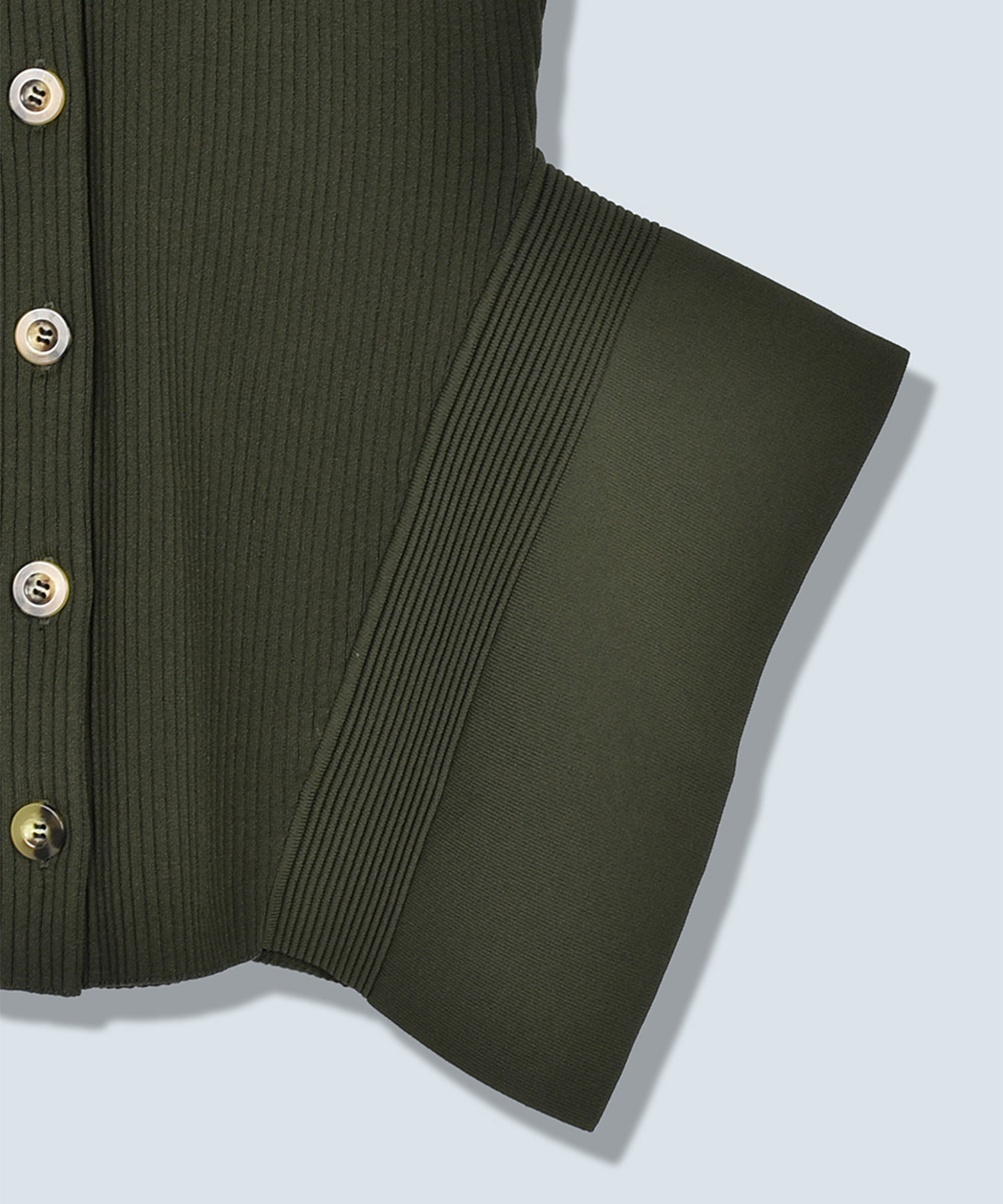 SIDE FLARE V NECK KNIT VEST OMMO