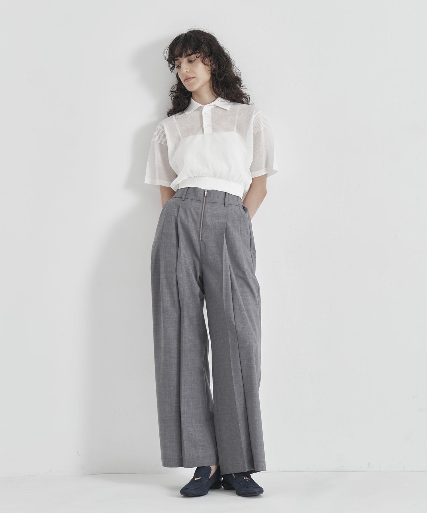 Front Zip Tuck Pants THE TOKYO