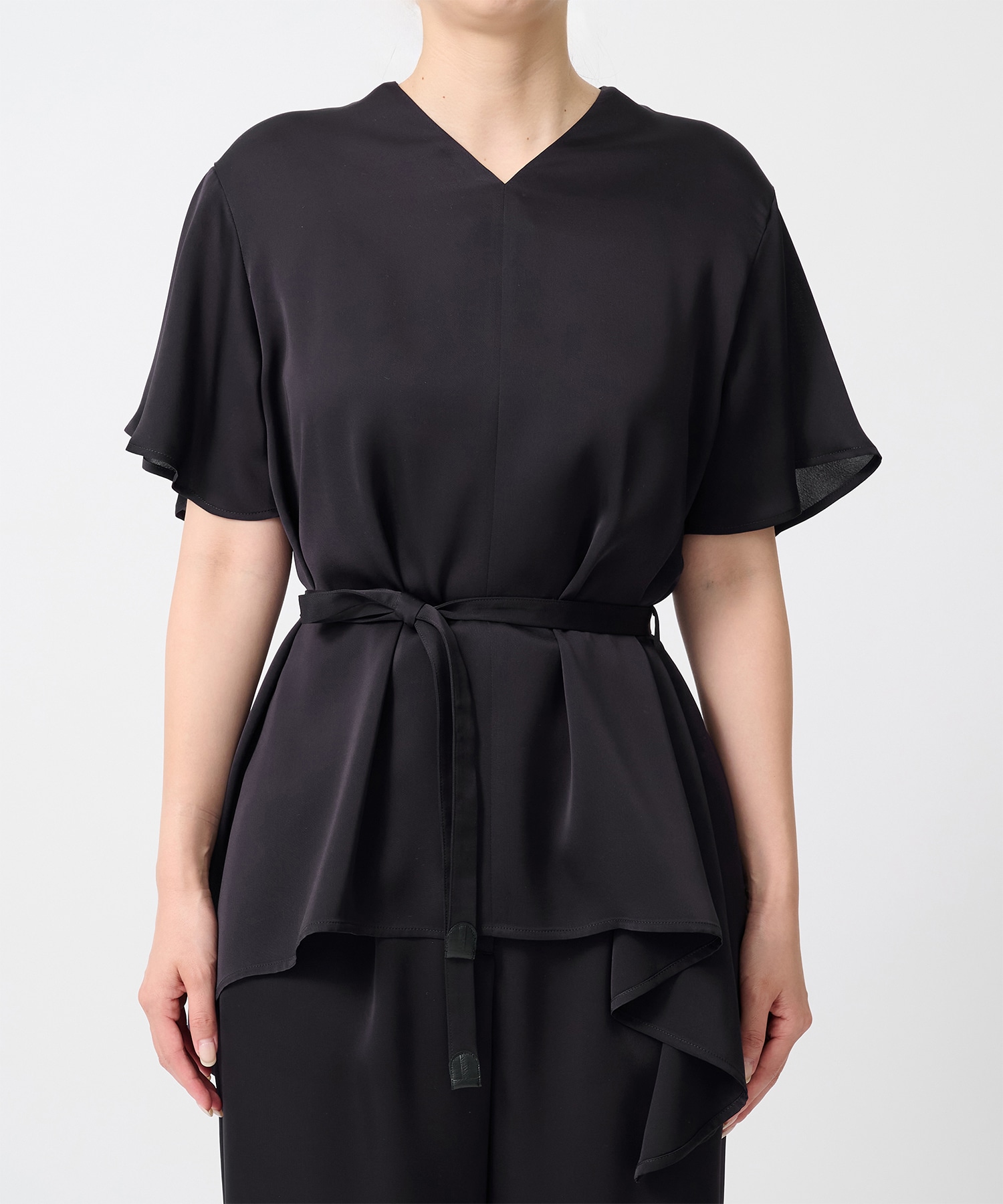 Satin Half Sleeve Blouse THE TOKYO