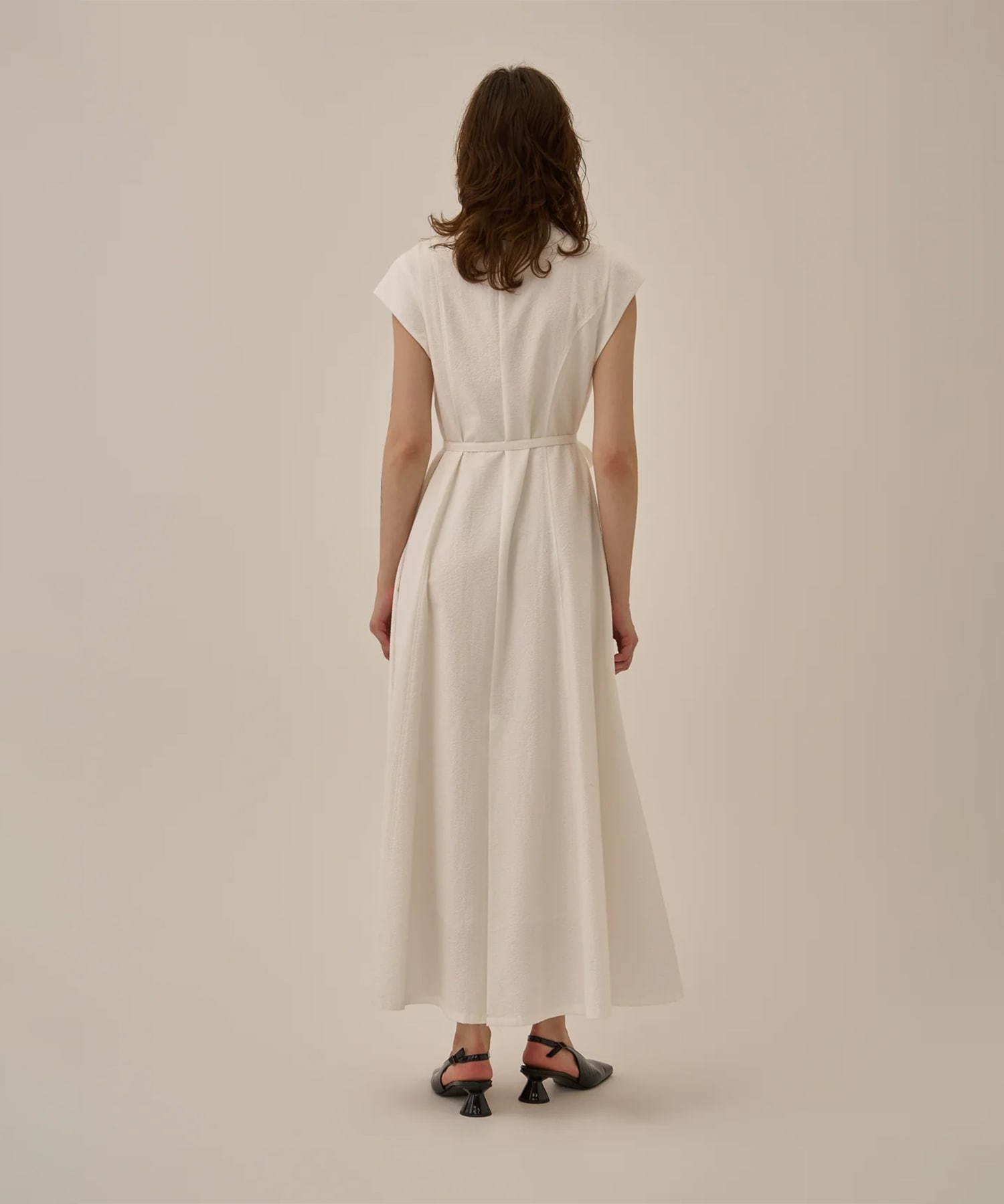 Sesilia asymmetry panel dress AKIRANAKA