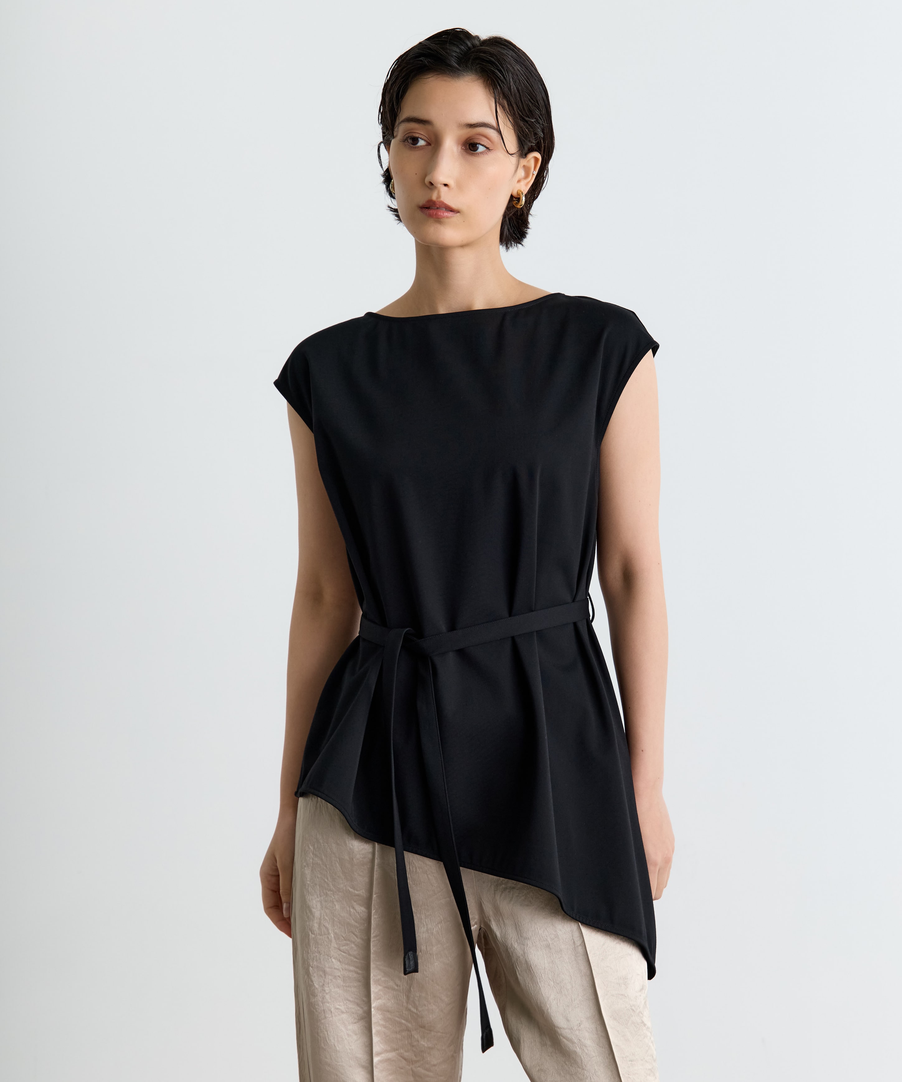 French Sleeve Asymmetry Tops THE TOKYO