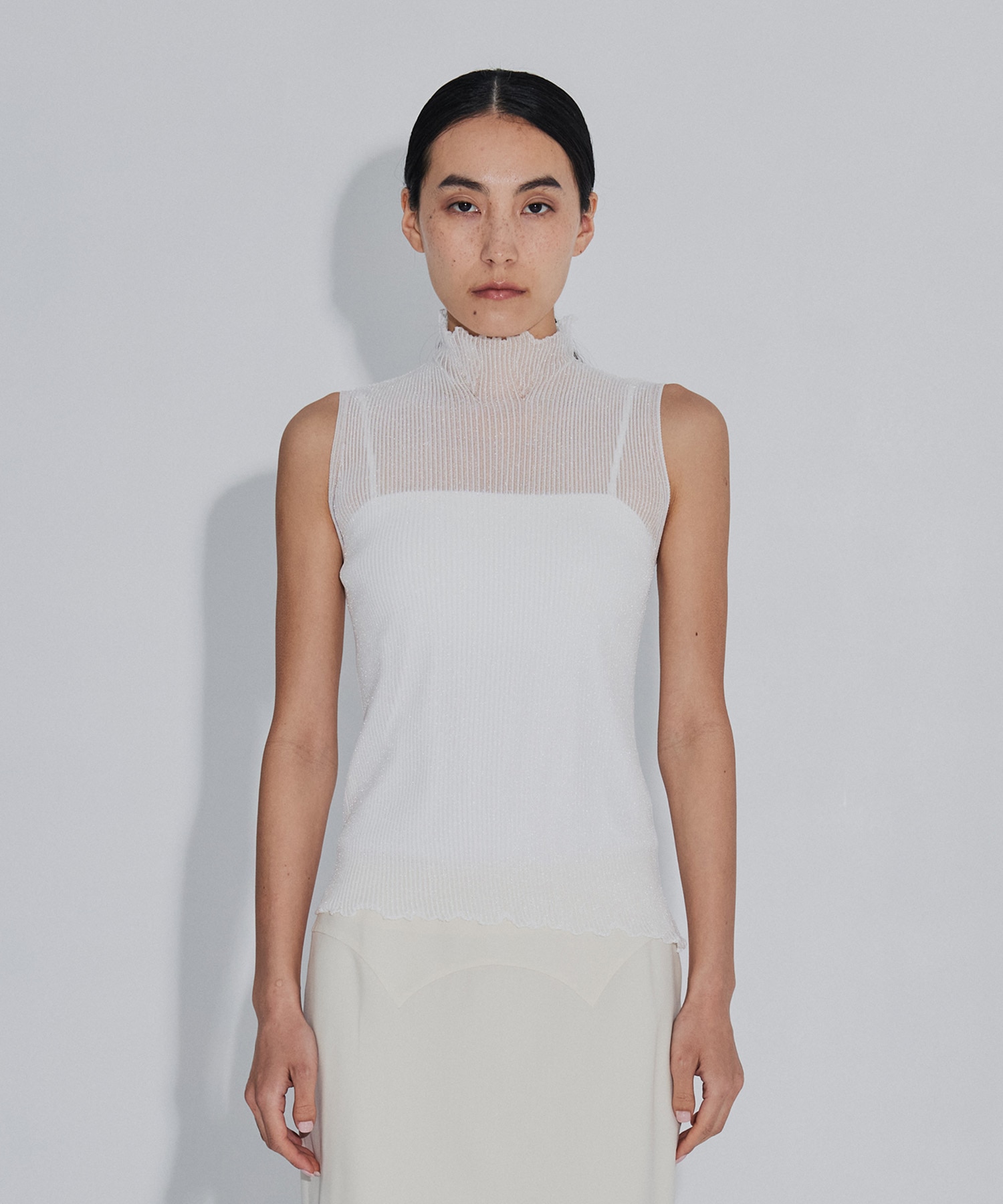 HYPHA LUCENT GLITTER SLEEVELESS TOP CFCL