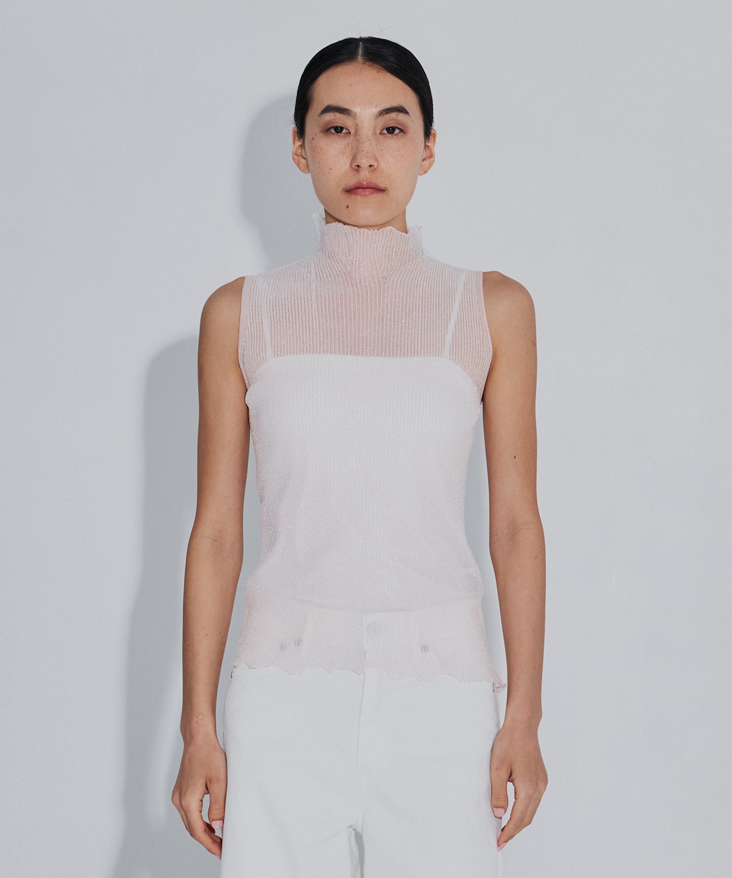 HYPHA LUCENT GLITTER SLEEVELESS TOP CFCL