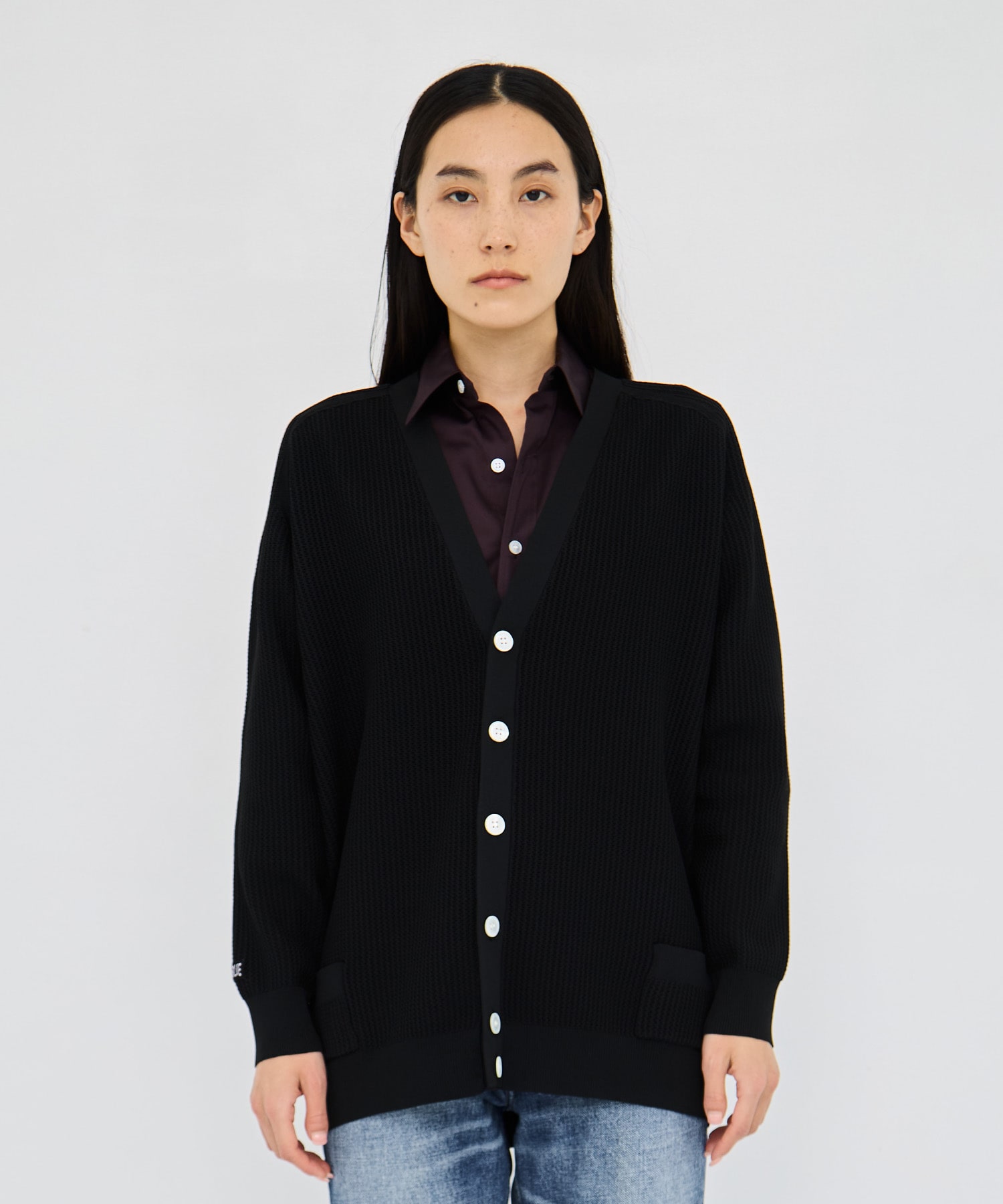 BIG KNIT V CD MESH MADISONBLUE