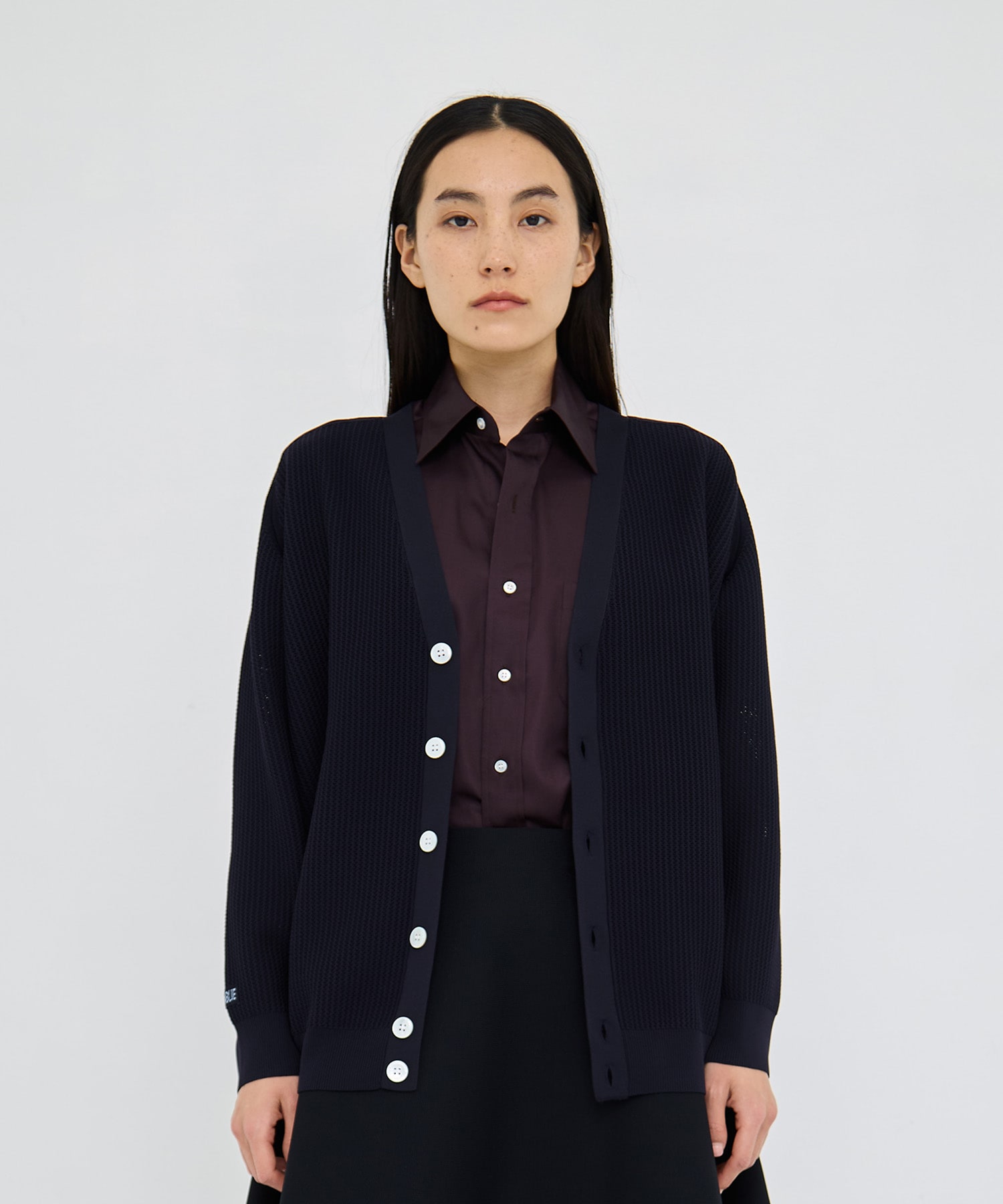 BIG KNIT V CD MESH MADISONBLUE