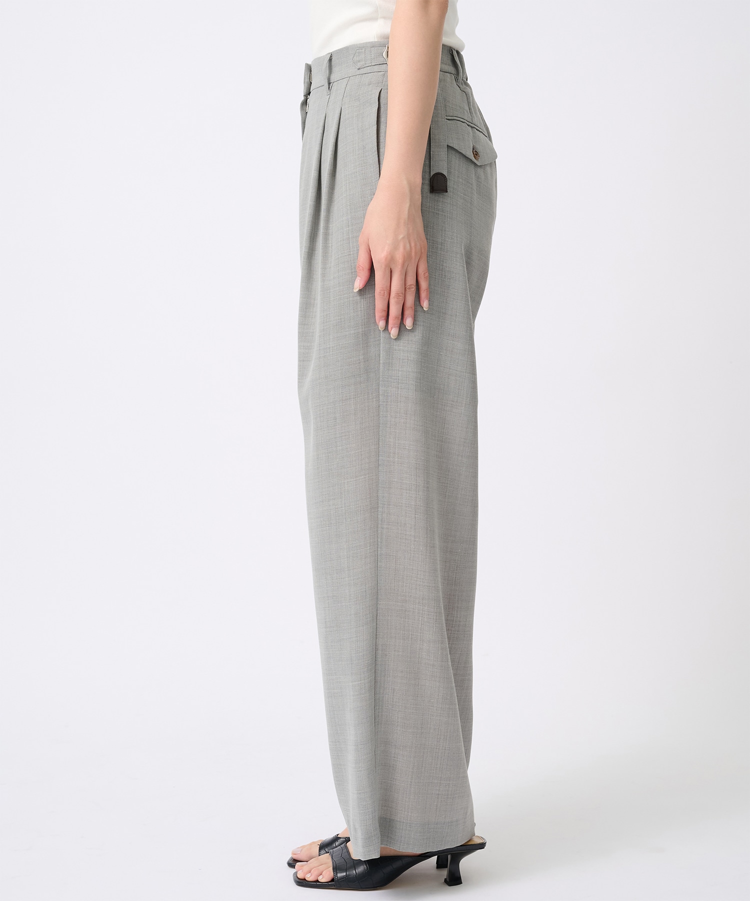 Waist Design Wide Pants THE TOKYO