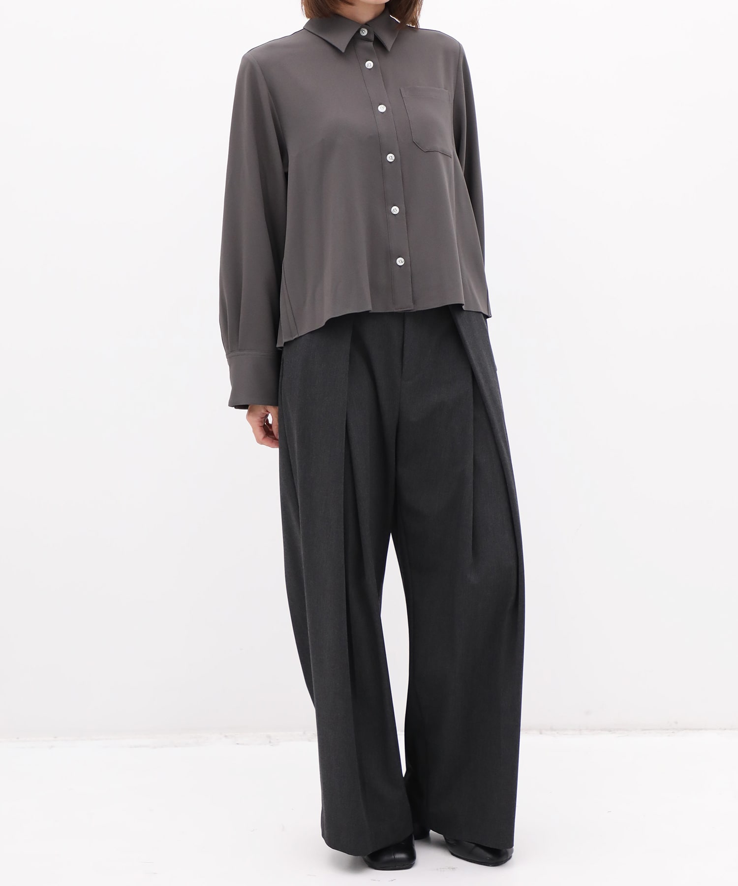 別注 Back Pleats L/S Shirt EZUMi