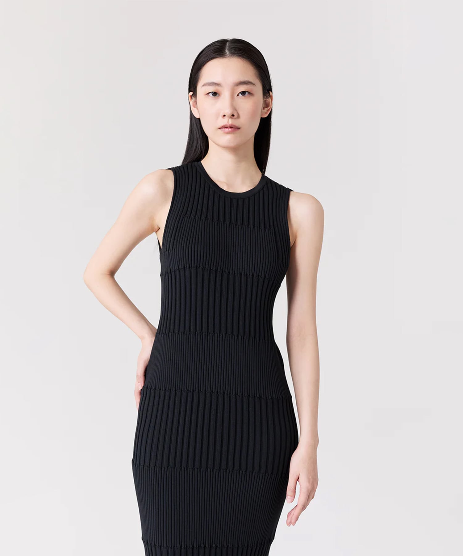 FLUTED SLEEVELESS MERMAID DRESS CFCL