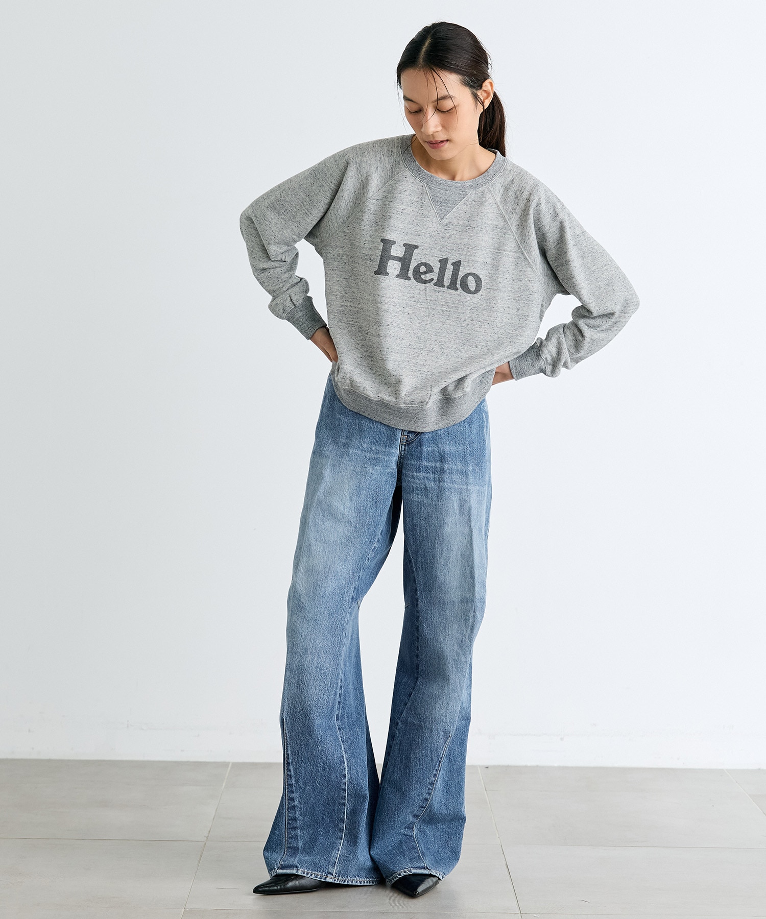 HELLO SWEAT L/S URAKE MADISONBLUE