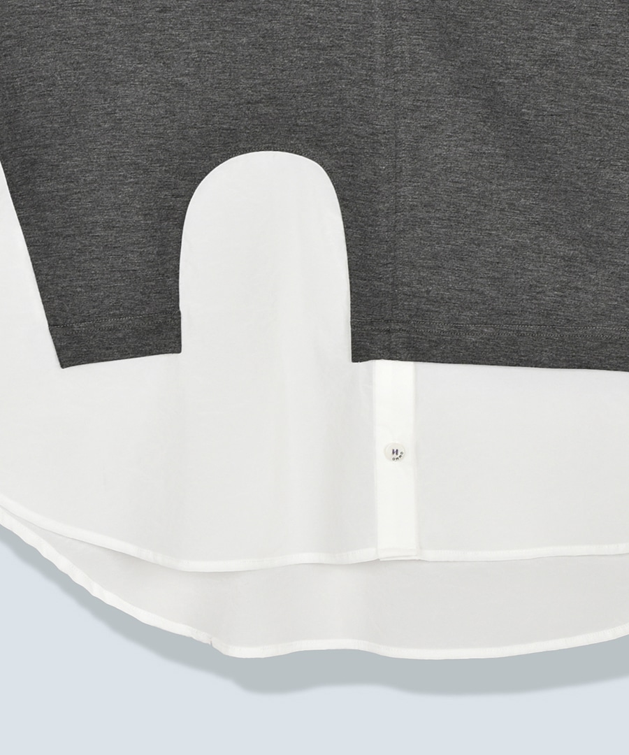 SHIRT LAYERED DOCKING TOP OMMO