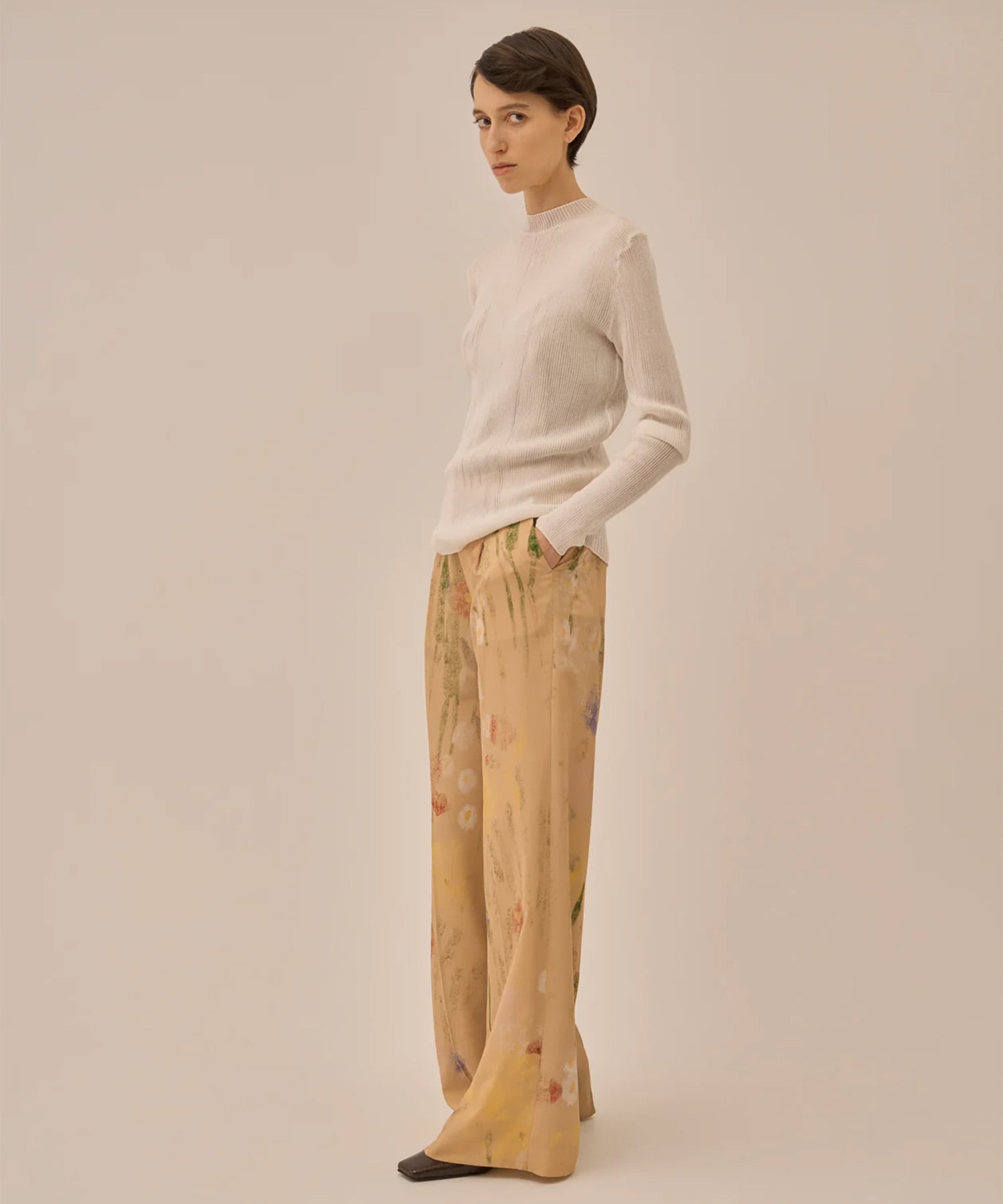 Basilia sequins knit pullover AKIRANAKA