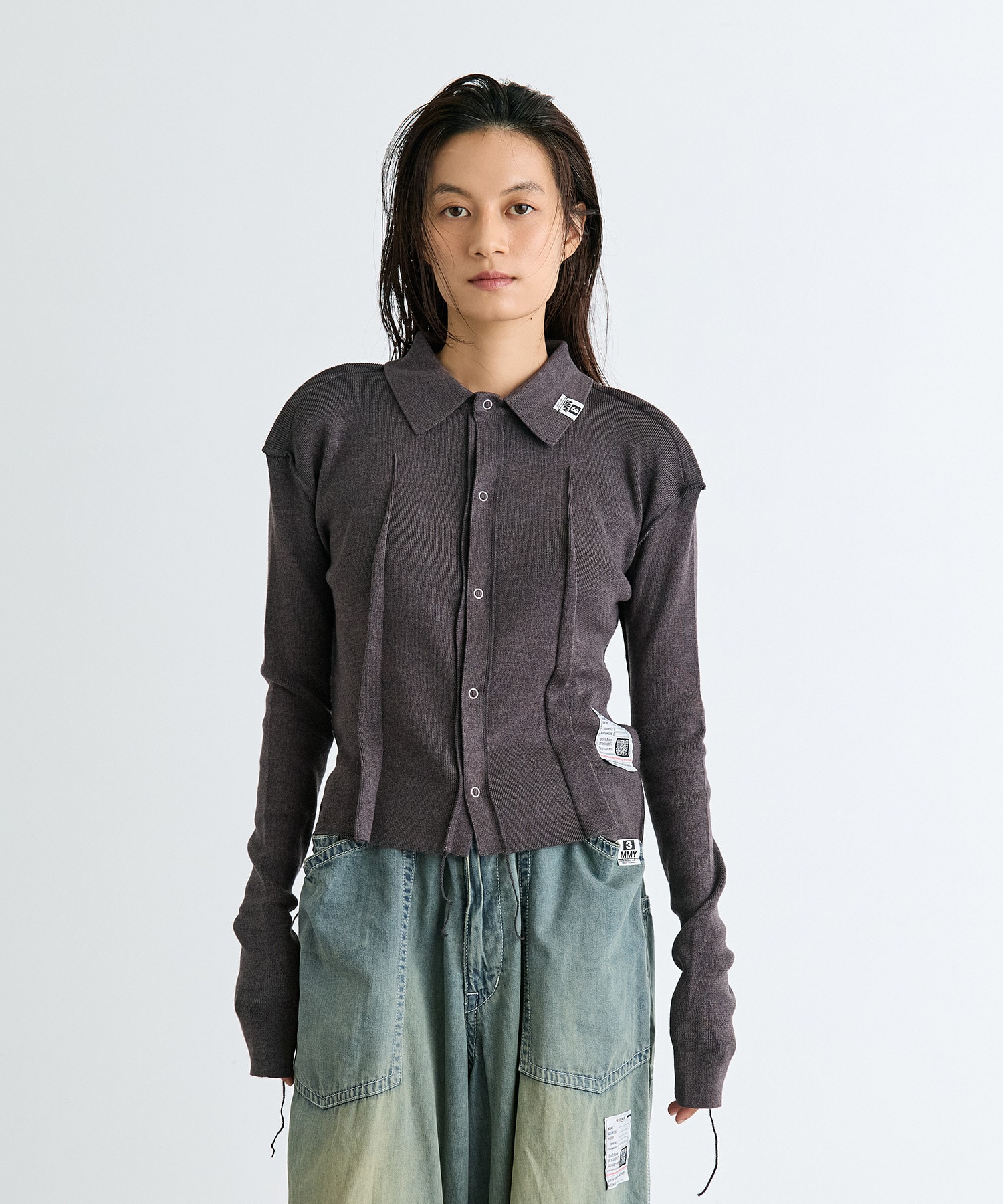 INSIDE OUT KNIT CARDIGAN Maison MIHARA YASUHIRO