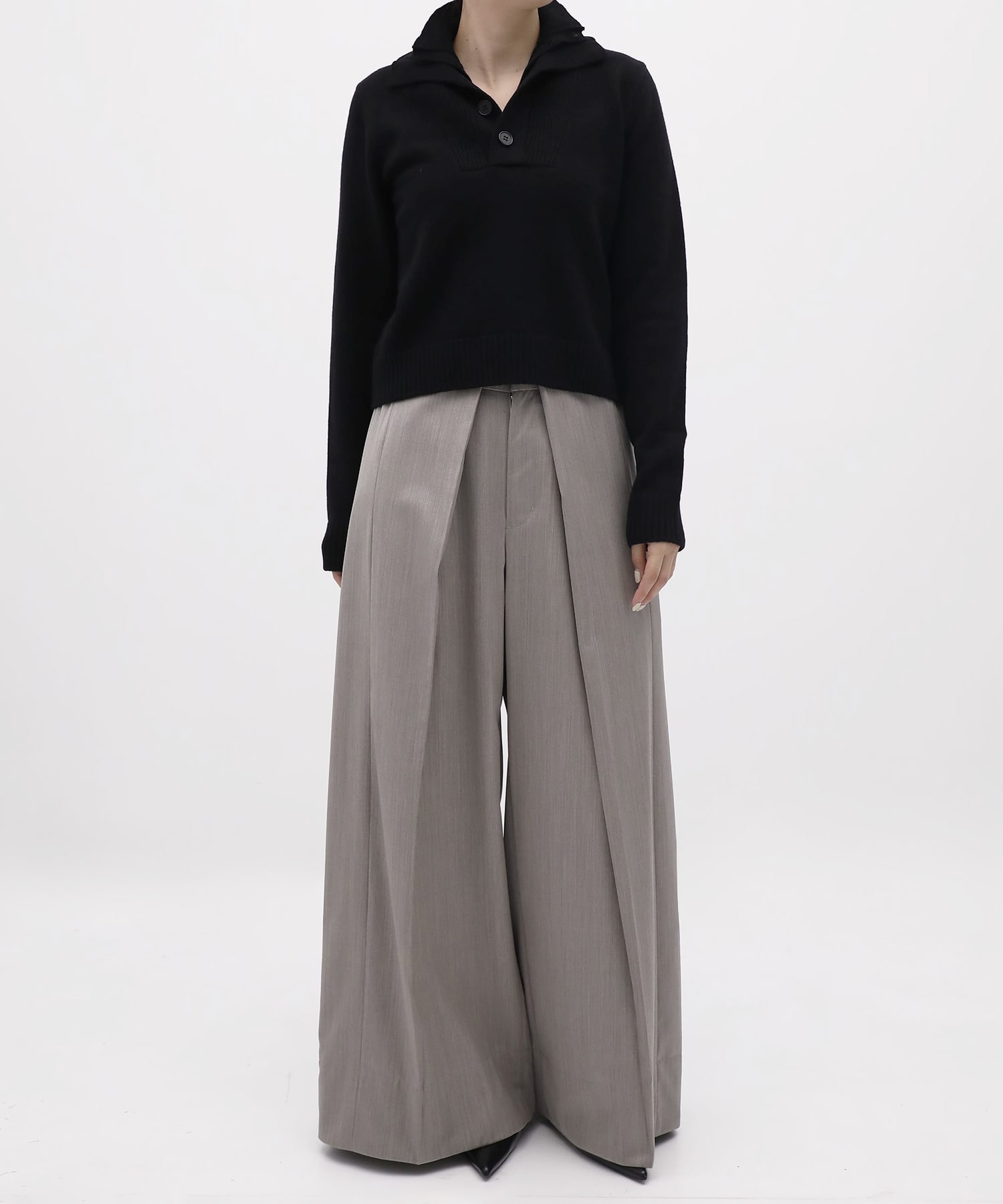 Lams Wool Knit Pullover KEISUKEYOSHIDA