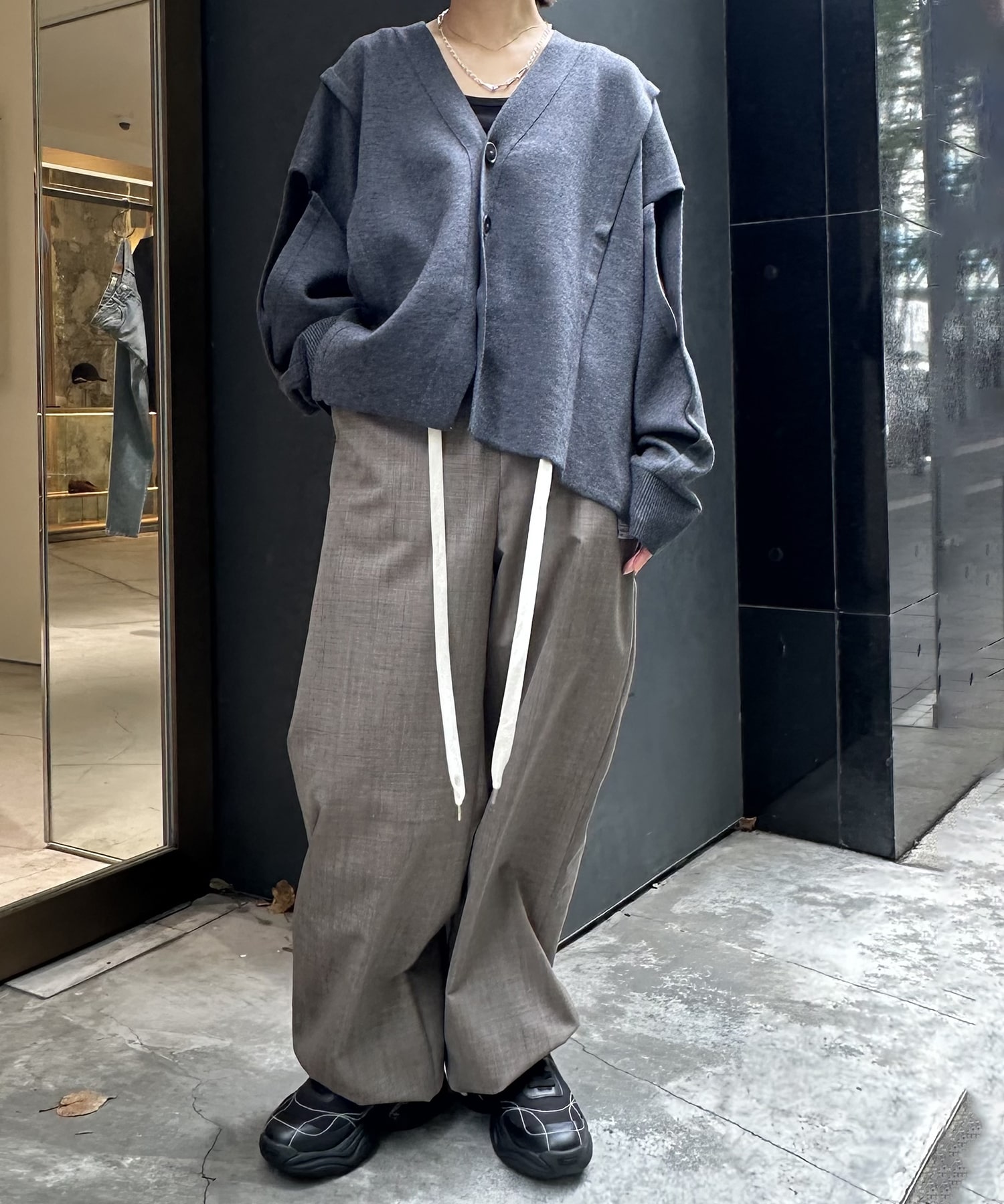 slit cardigan nagonstans