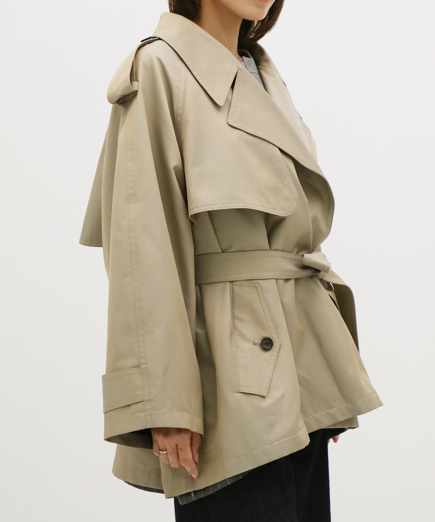 Chambray Trench Over Coat IIROT