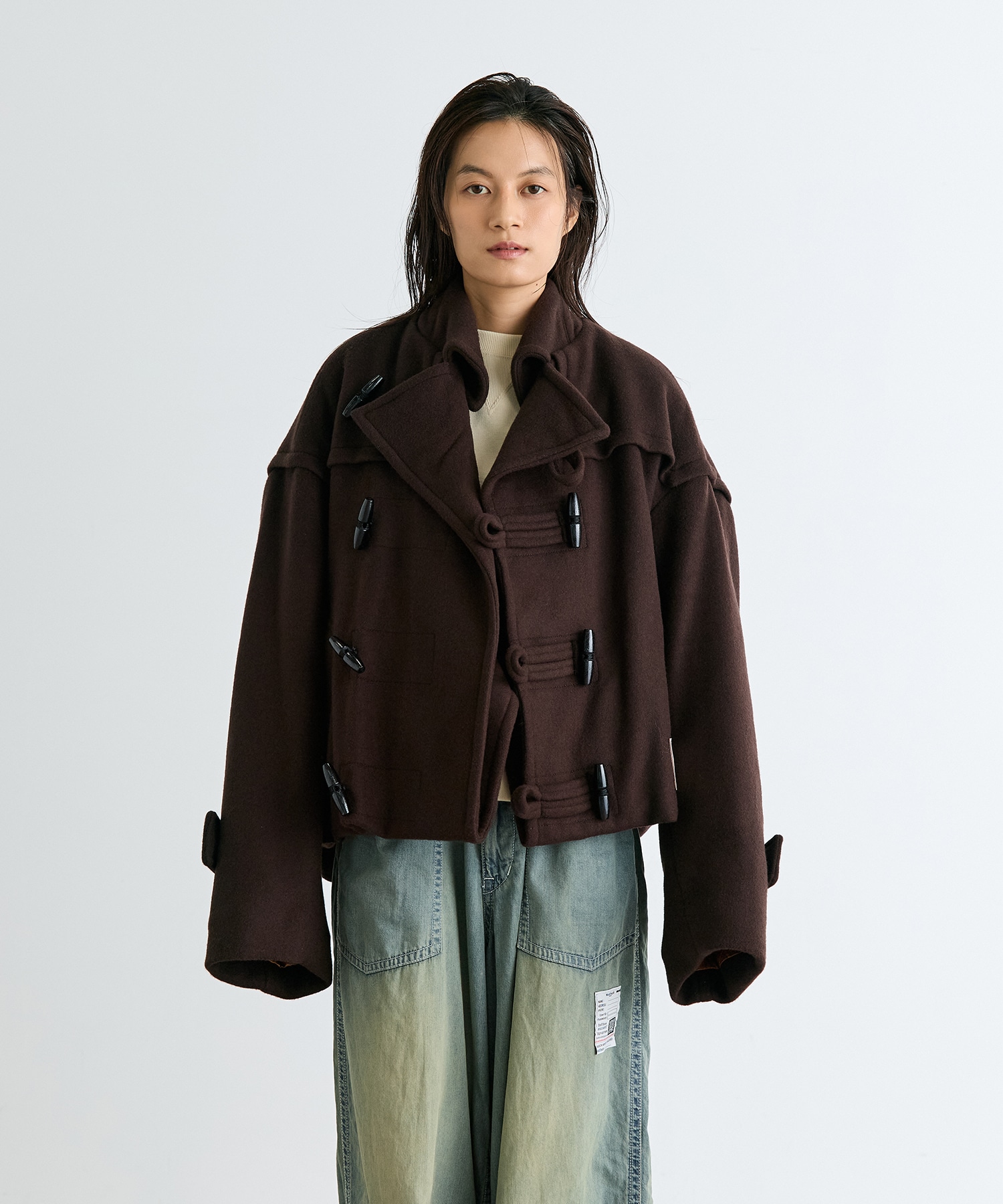 ROLL-UP HEM DUFFLE COAT Maison MIHARA YASUHIRO