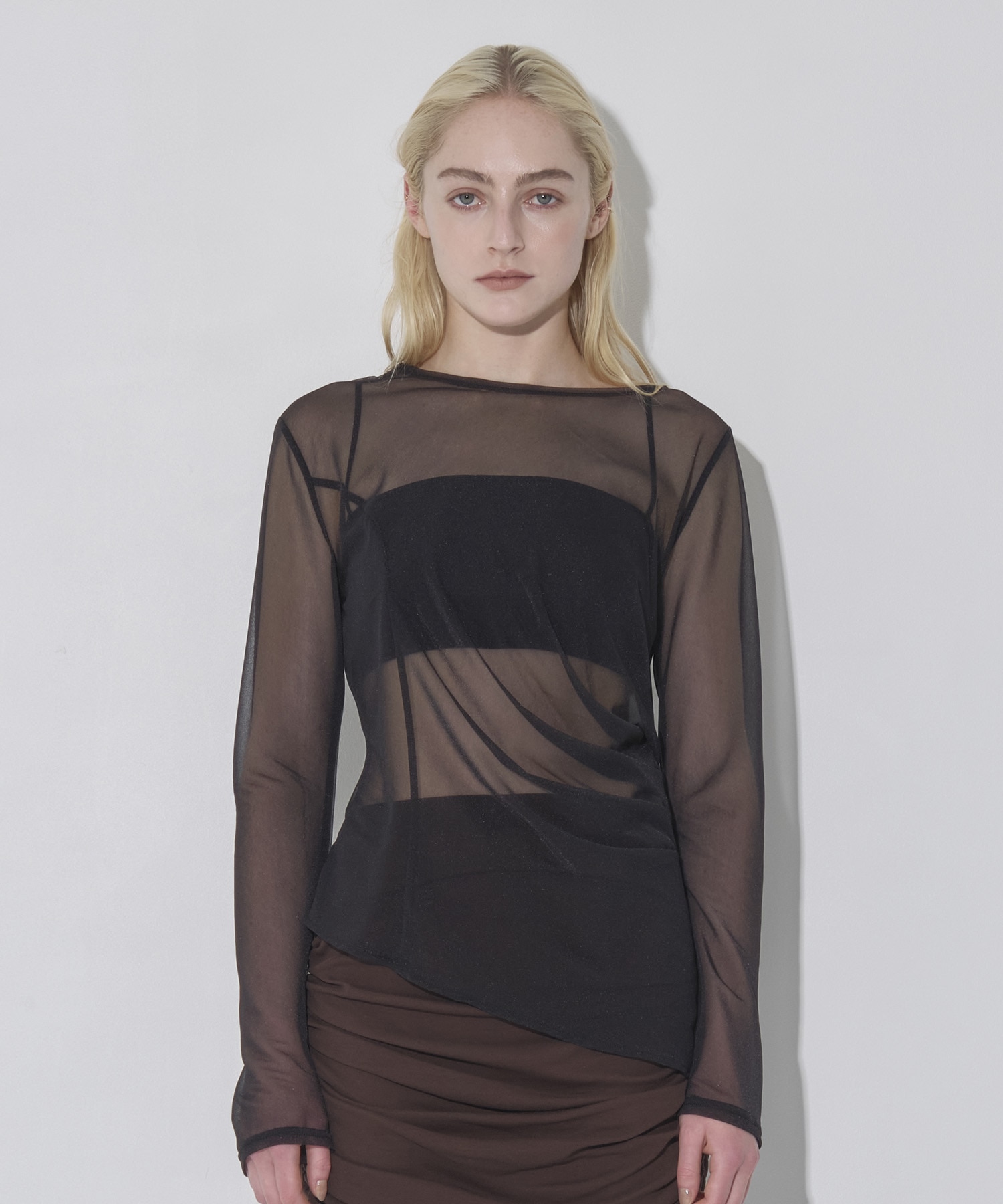 Tack Layered SheerT-Shirt RITAN