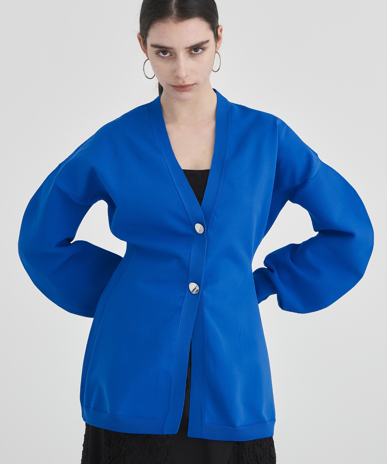 Arch Sleeve Knit Cardigan RITAN