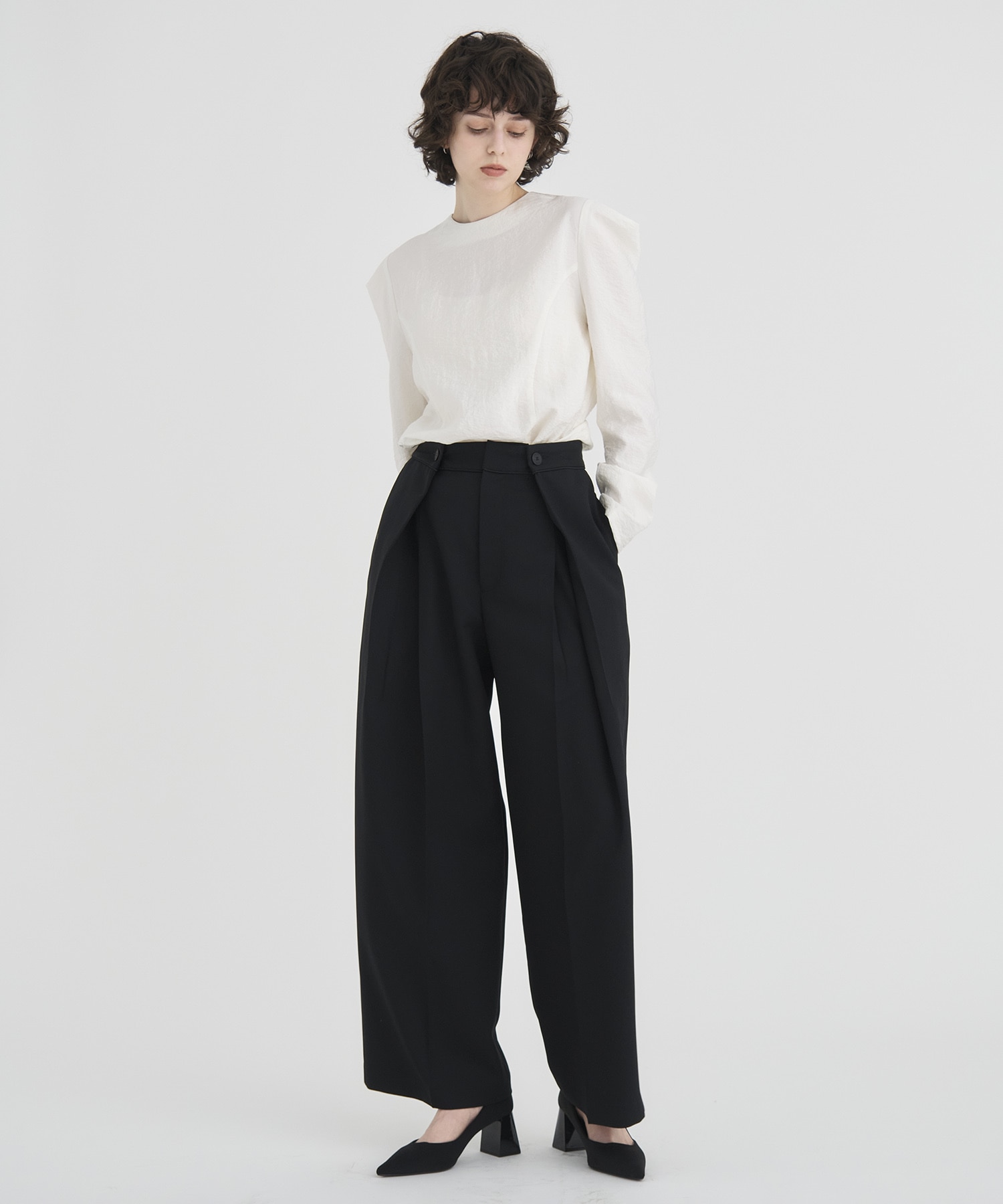 Double Tack Wide Pants RITAN