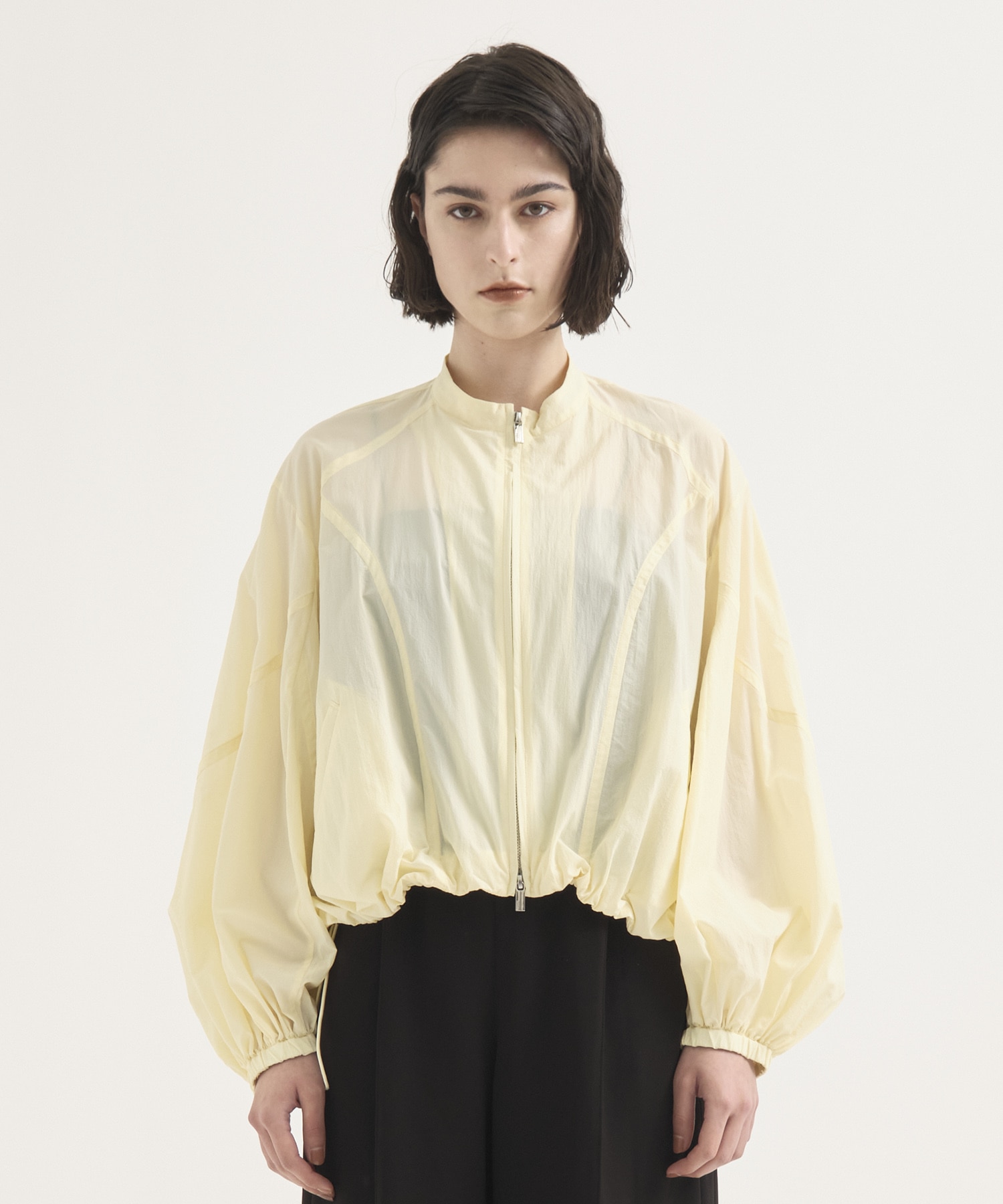 Rough Over Sheer Blouson RITAN