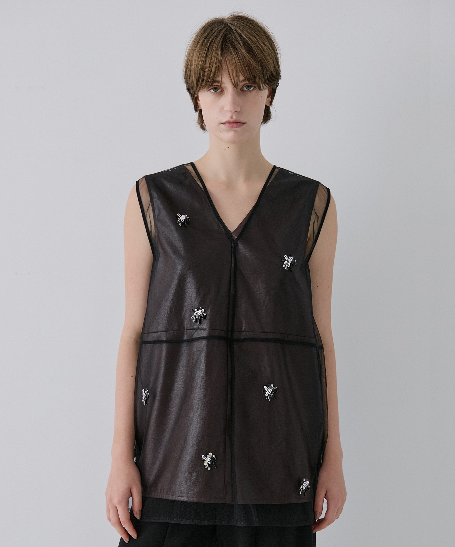 Tulle Motife Vest RITAN