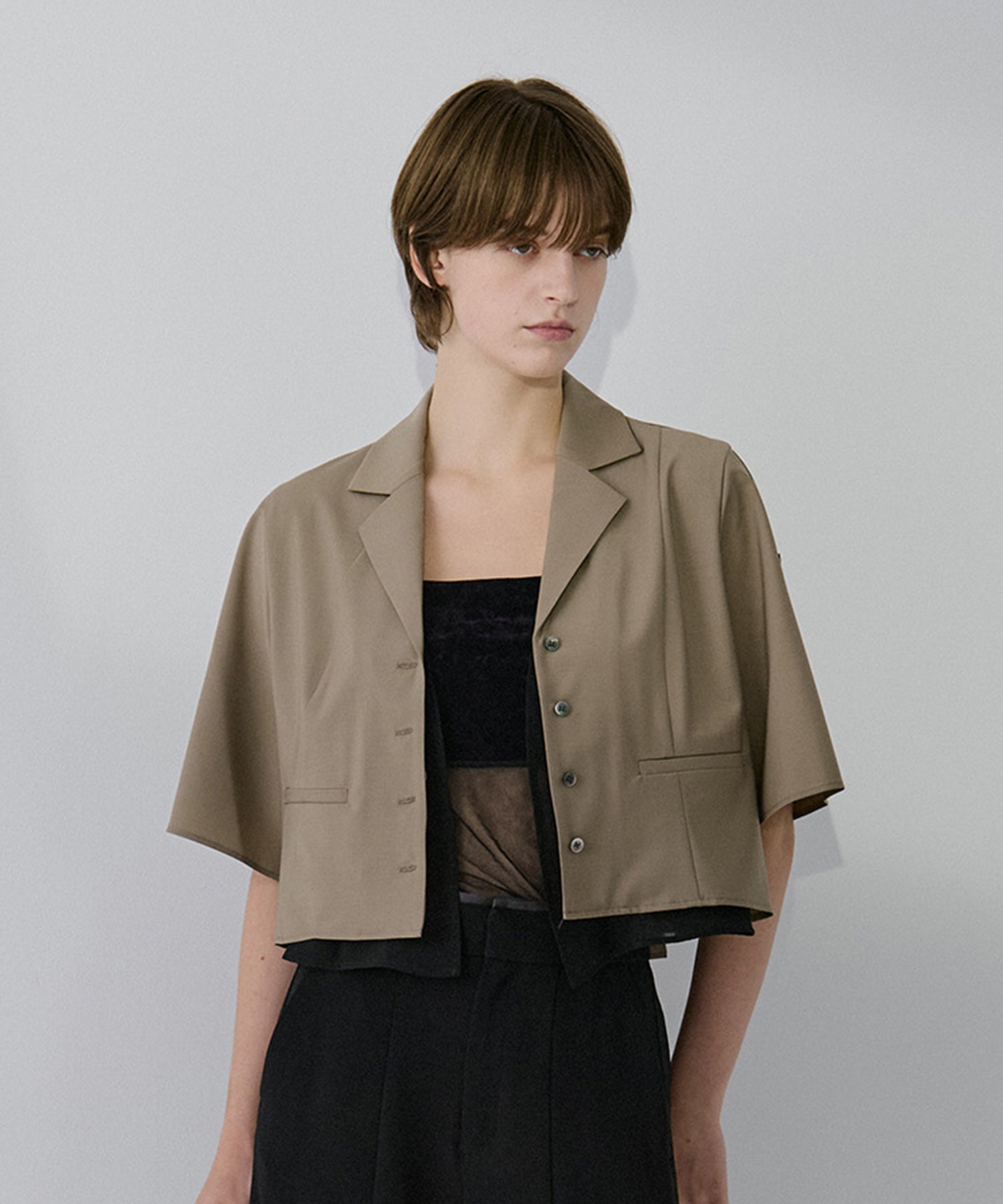 Open Collar Short  Shirts RITAN