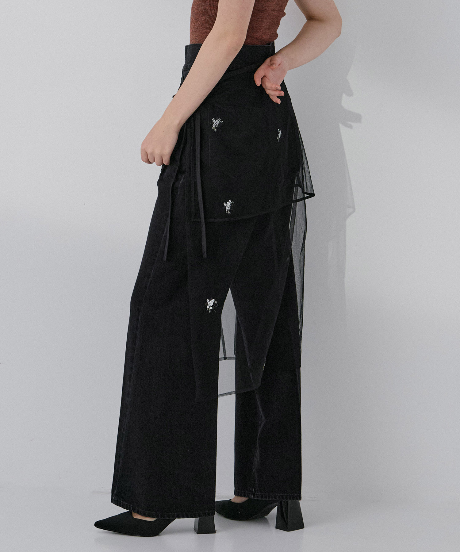 Tulle Motife Skirt RITAN