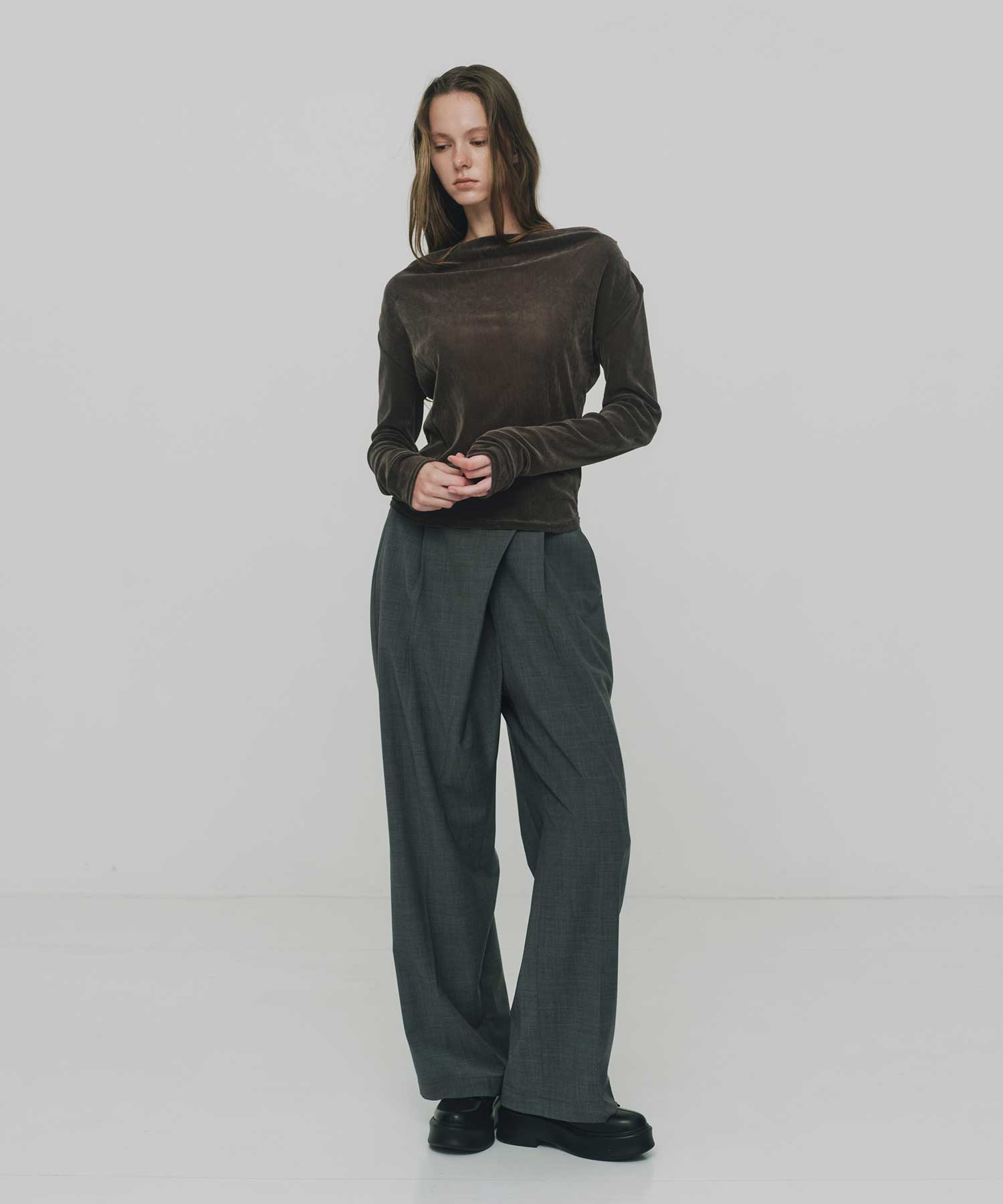 2way Sheer Velor Tops RITAN