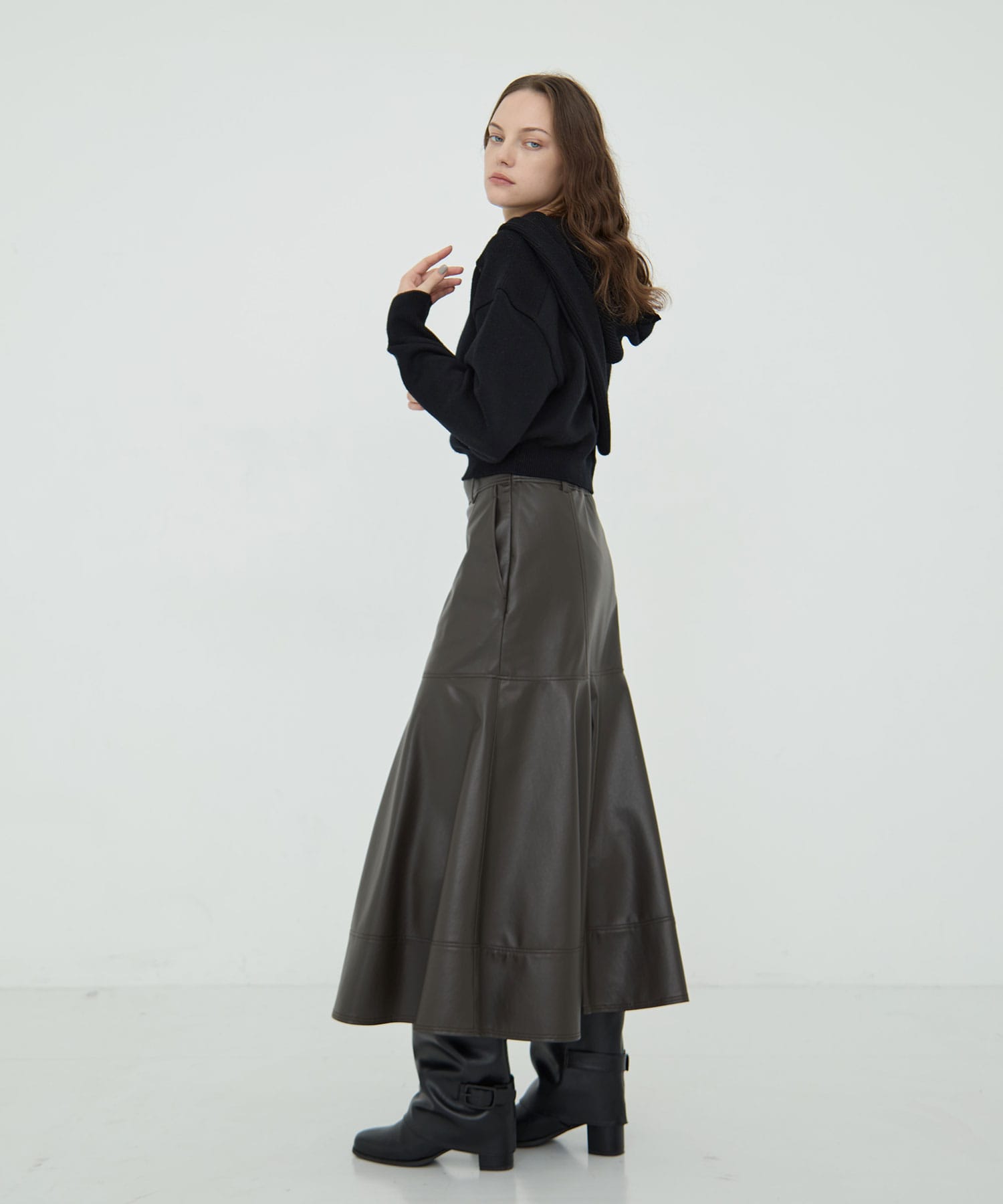 Lether Skirt RITAN