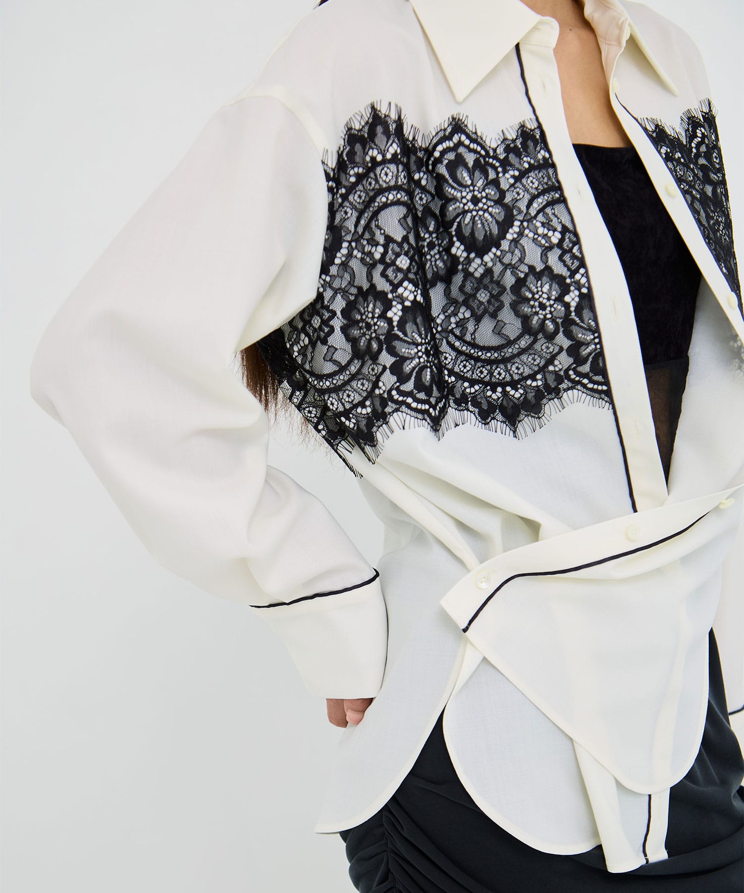 Noble Lace Combi  Shirt RITAN