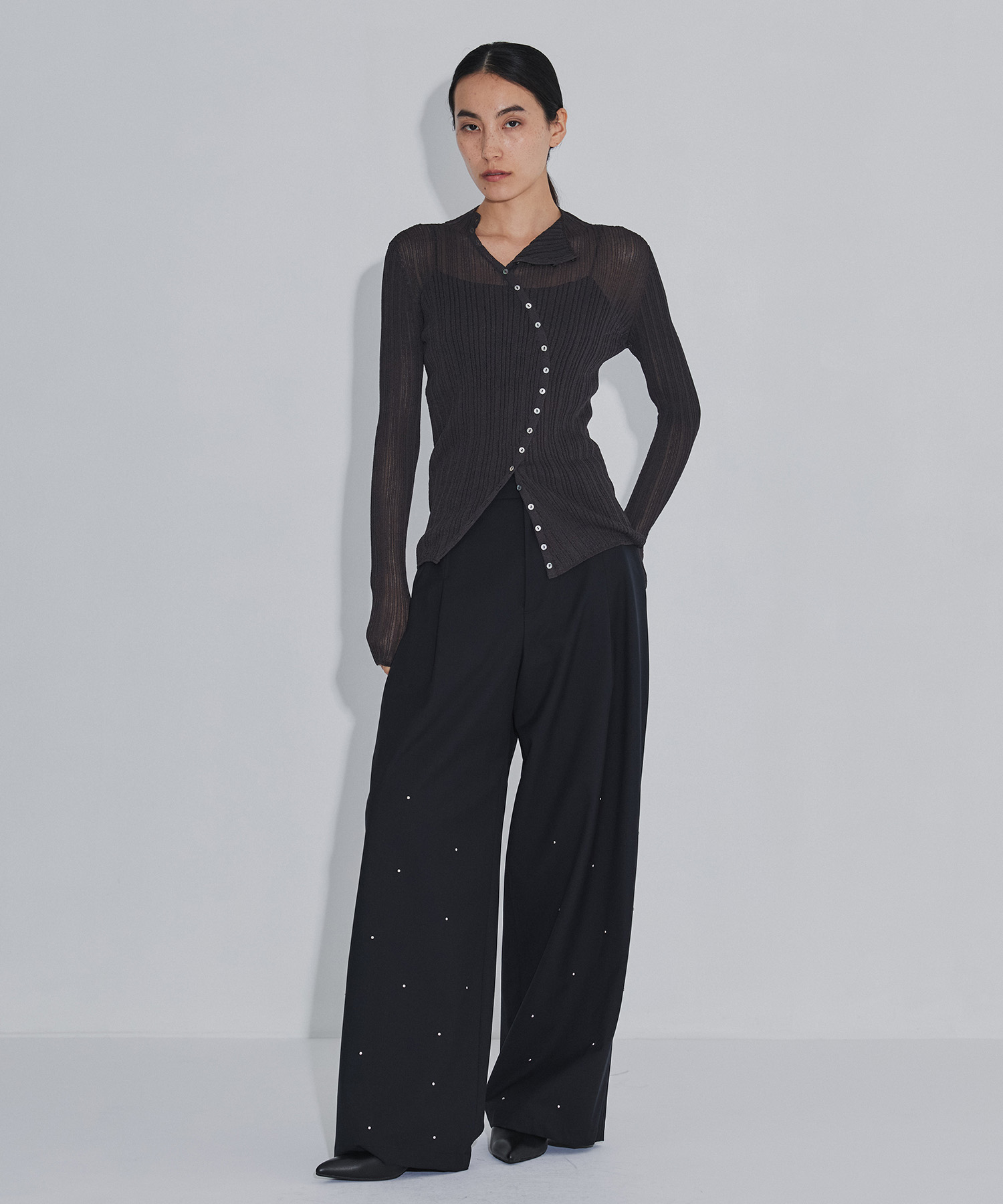 Sheer Arch Rib Knit RITAN